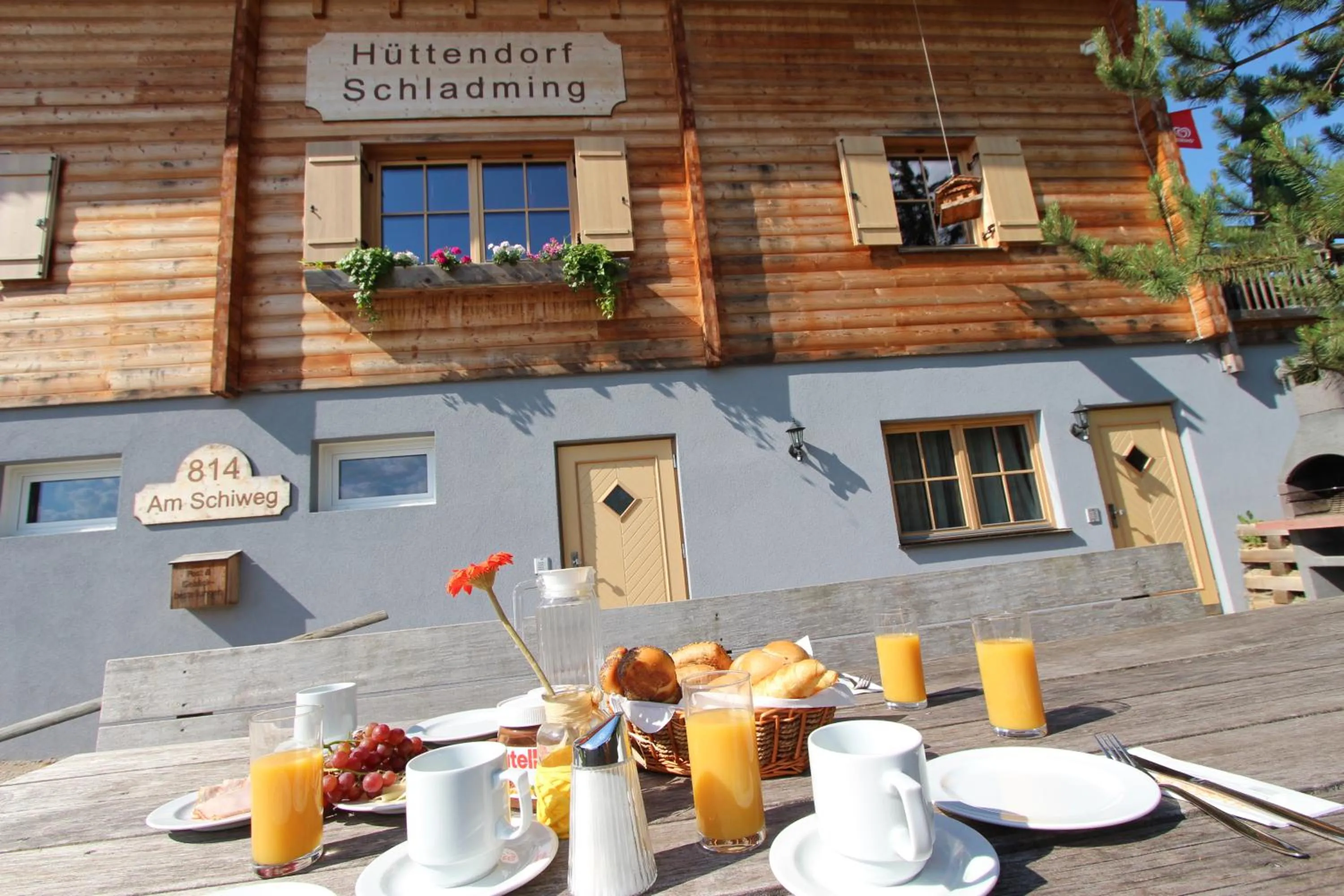 Balcony/Terrace in Hüttendorf Schladming