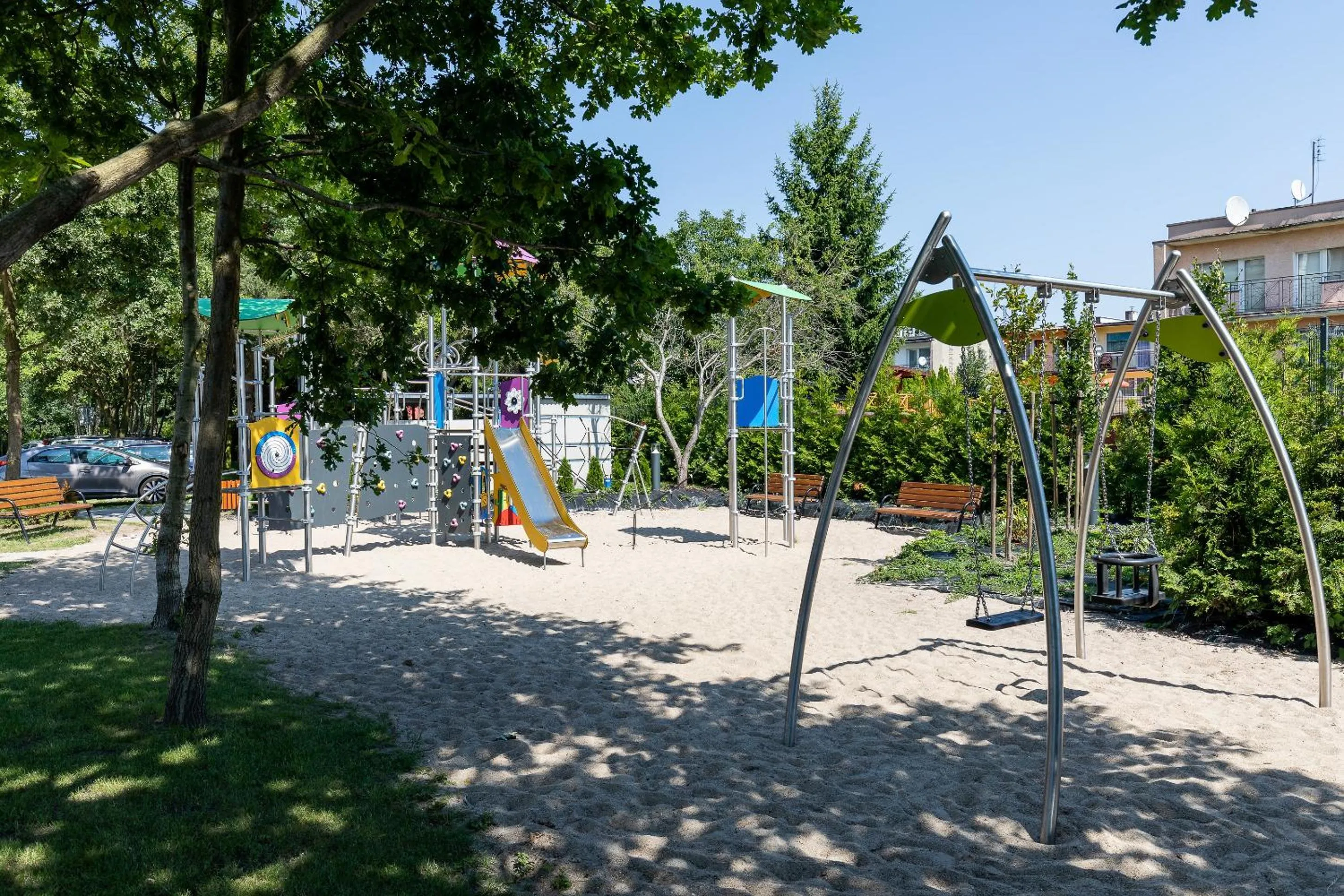 Children play ground in Apartamenty Polanki Park BASEN, SAUNA & SIŁOWNIA by Noclegi Renters