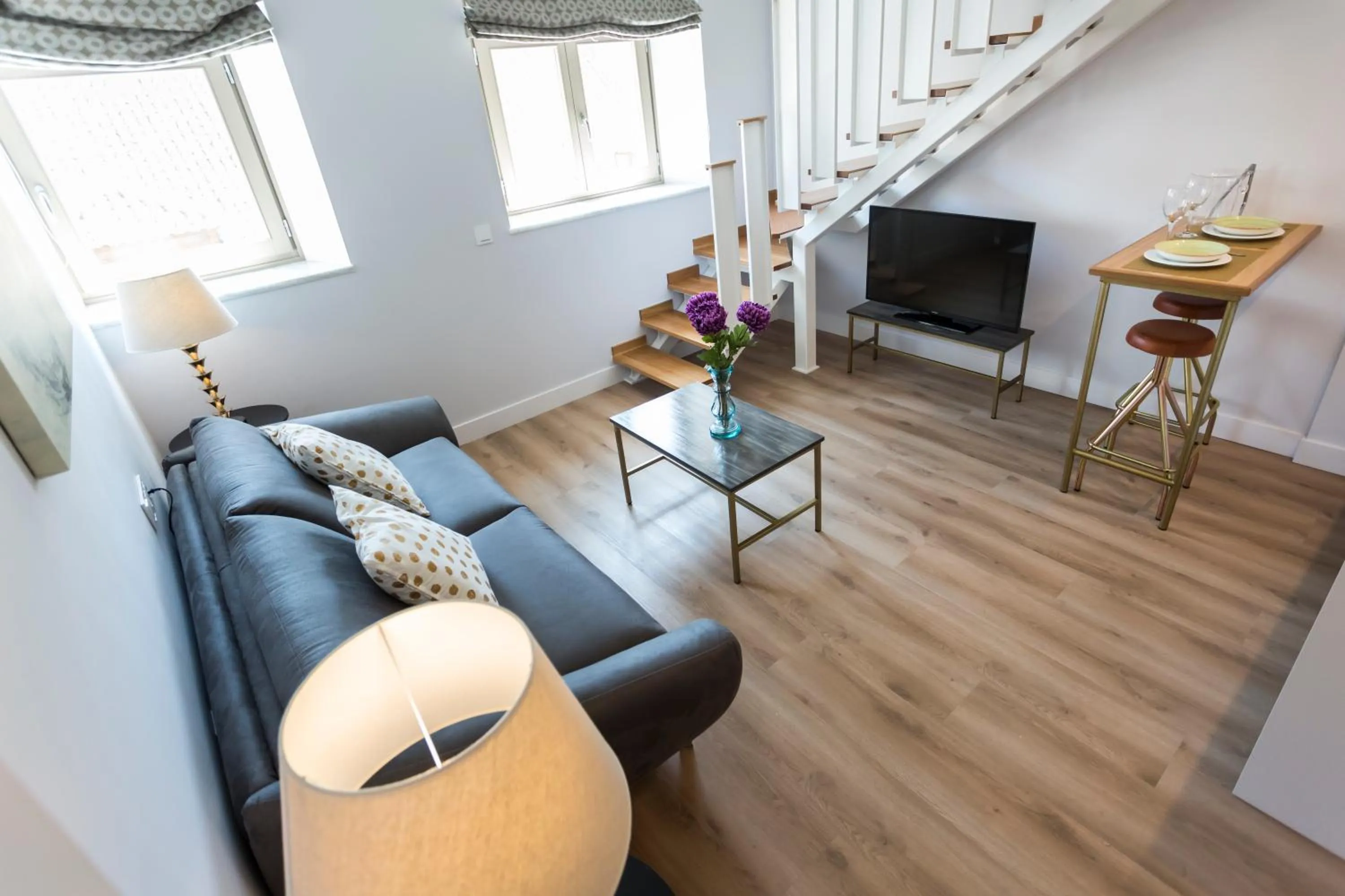Living room in Casa de la Merced Suites