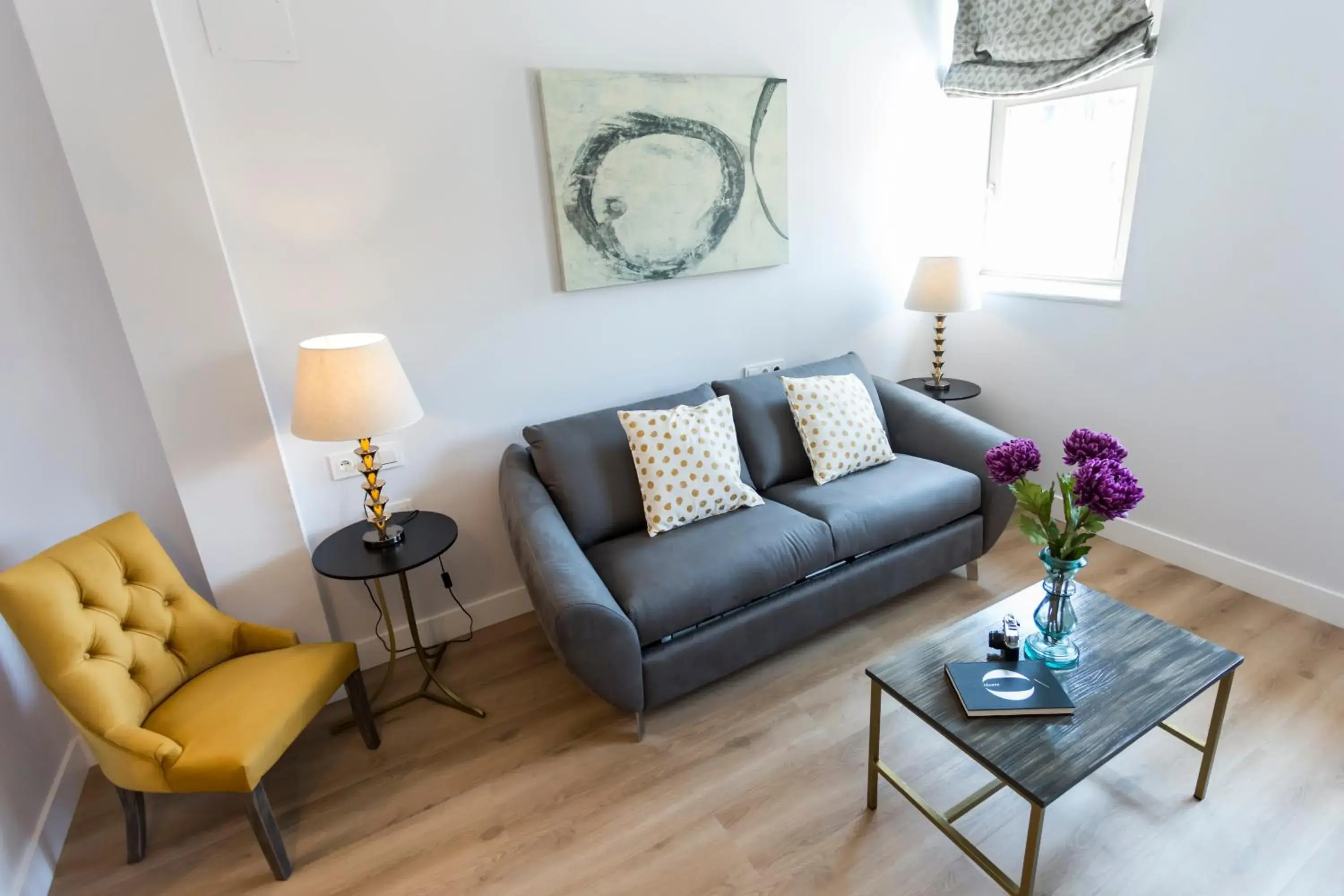 Living room in Casa de la Merced Suites Living room in Casa de la Merced Suites