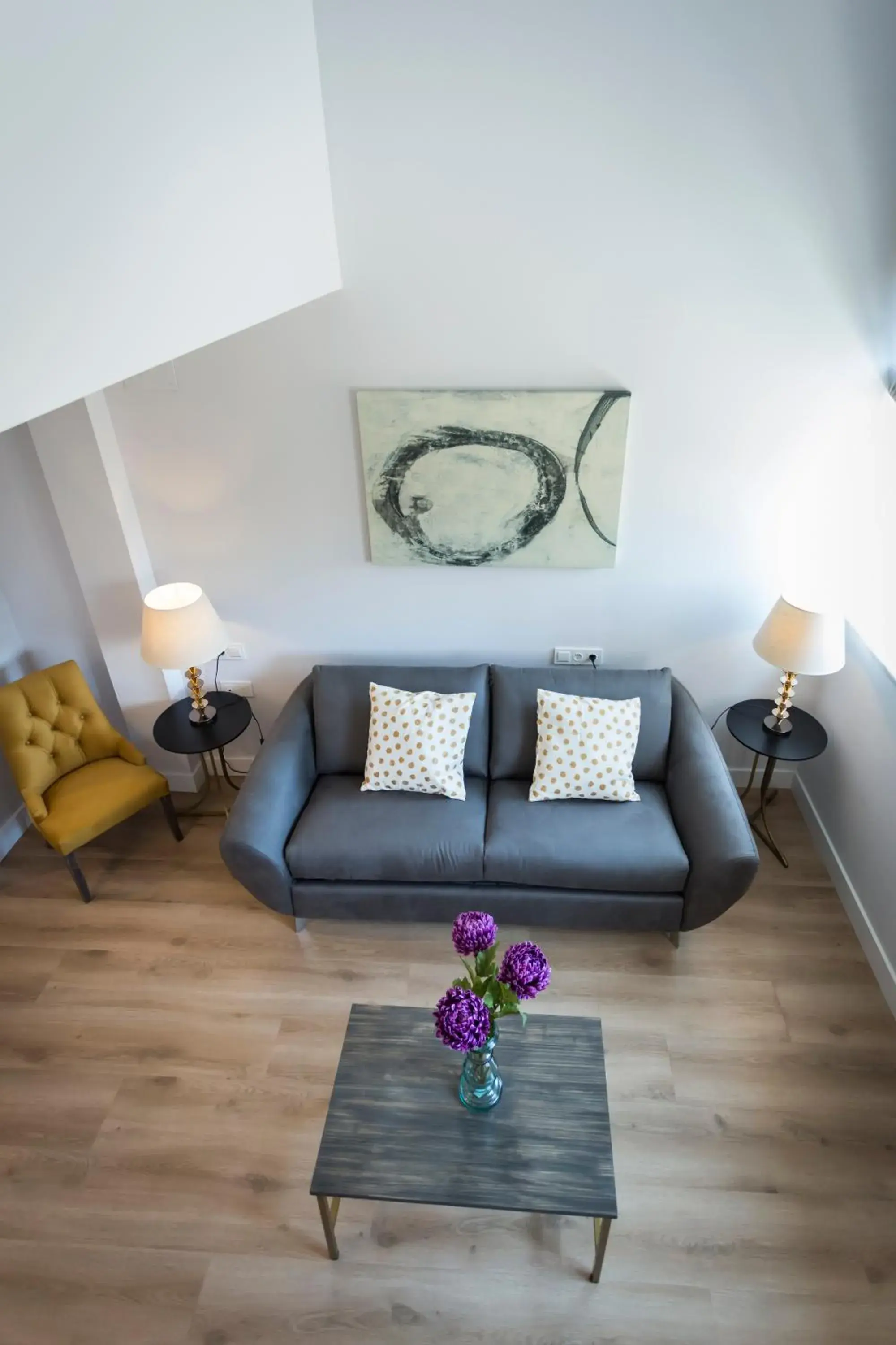 Living room in Casa de la Merced Suites Living room in Casa de la Merced Suites