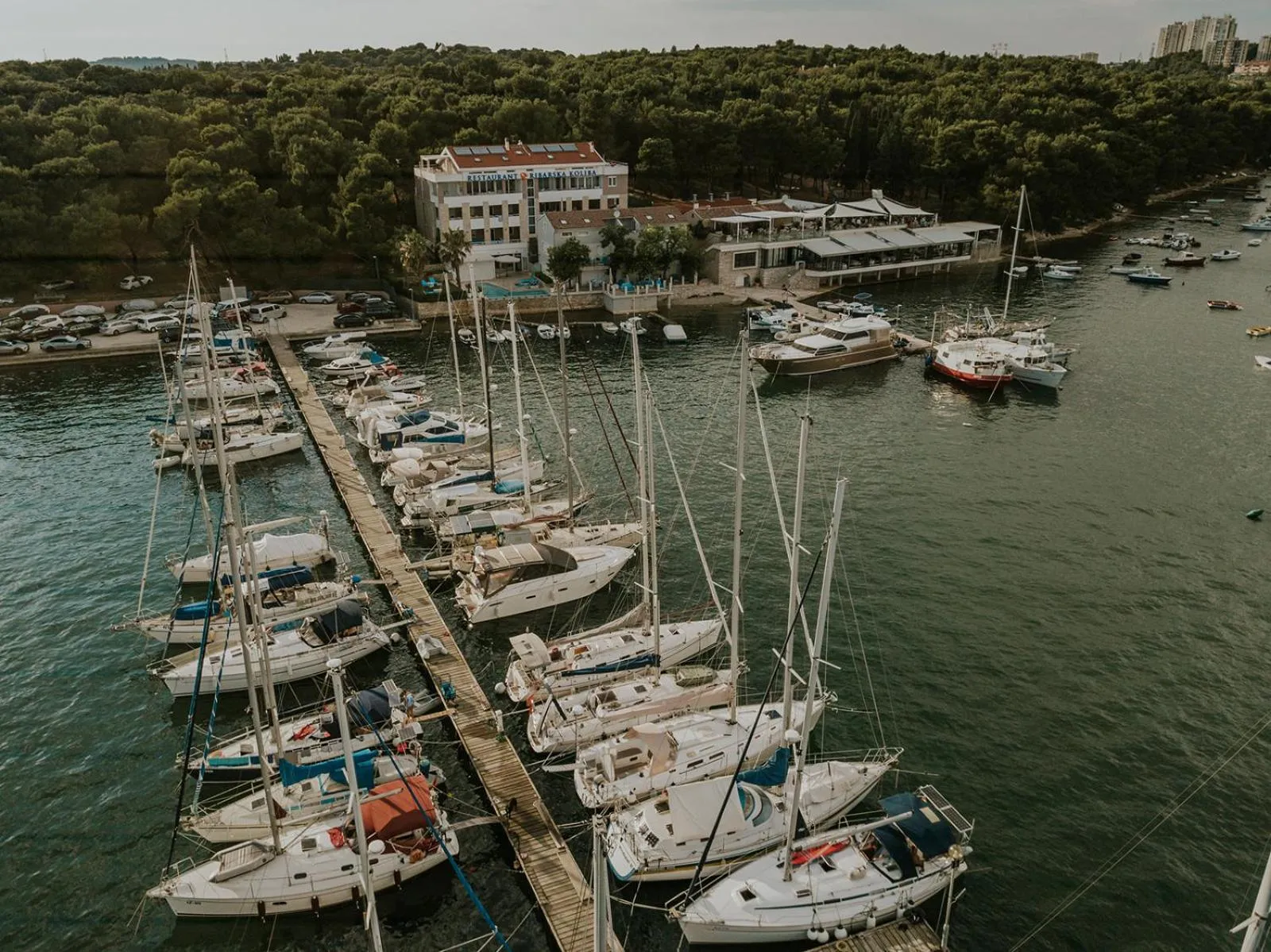 Bird's eye view in Ribarska Koliba Resort