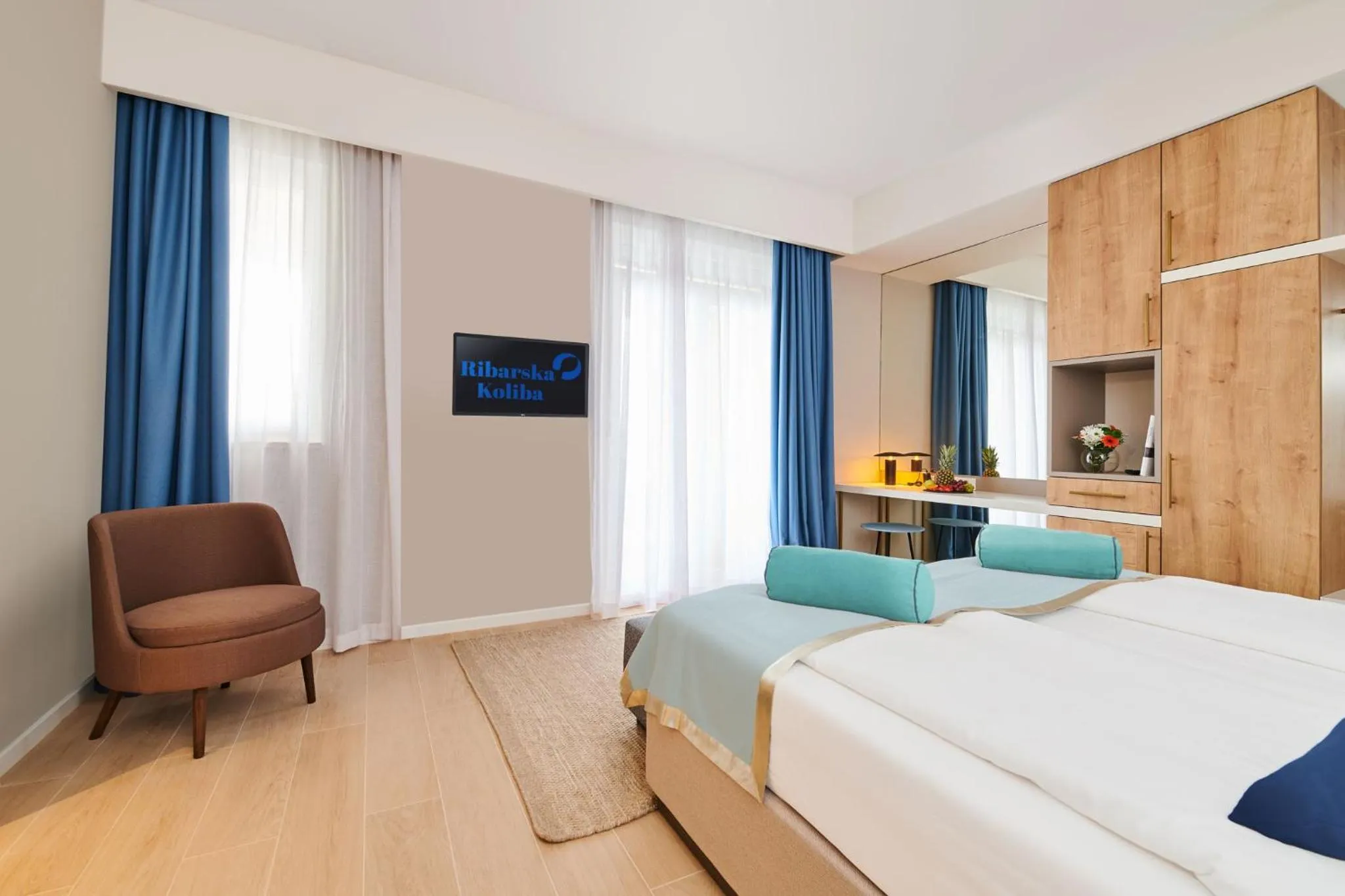 Bedroom, Bed in Ribarska Koliba Resort