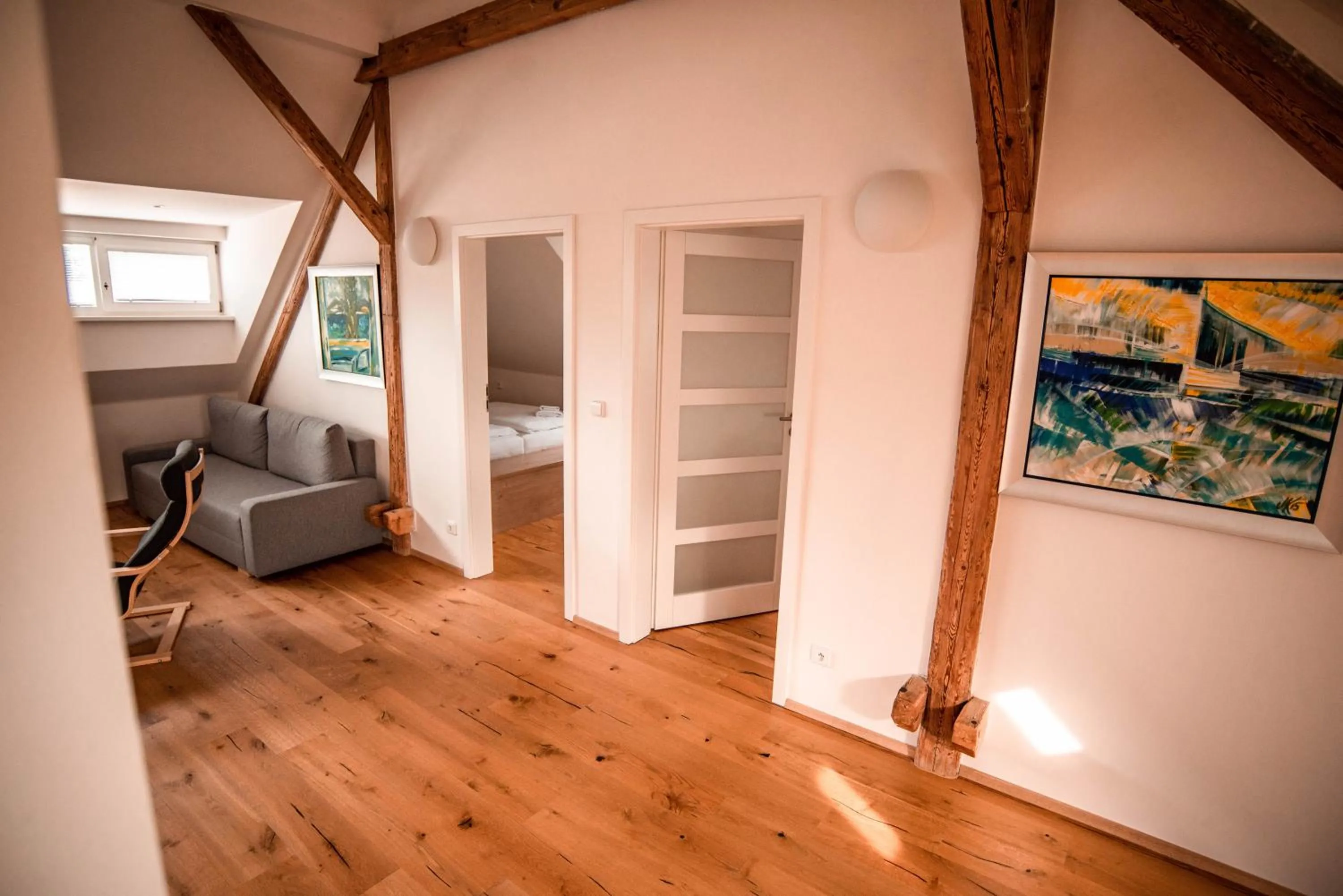 Living room, Bed in Penzion Panský dvůr Telč