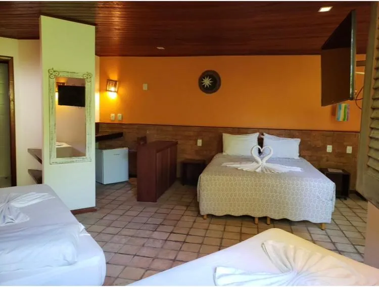 Bed in Pousada Bichelenga