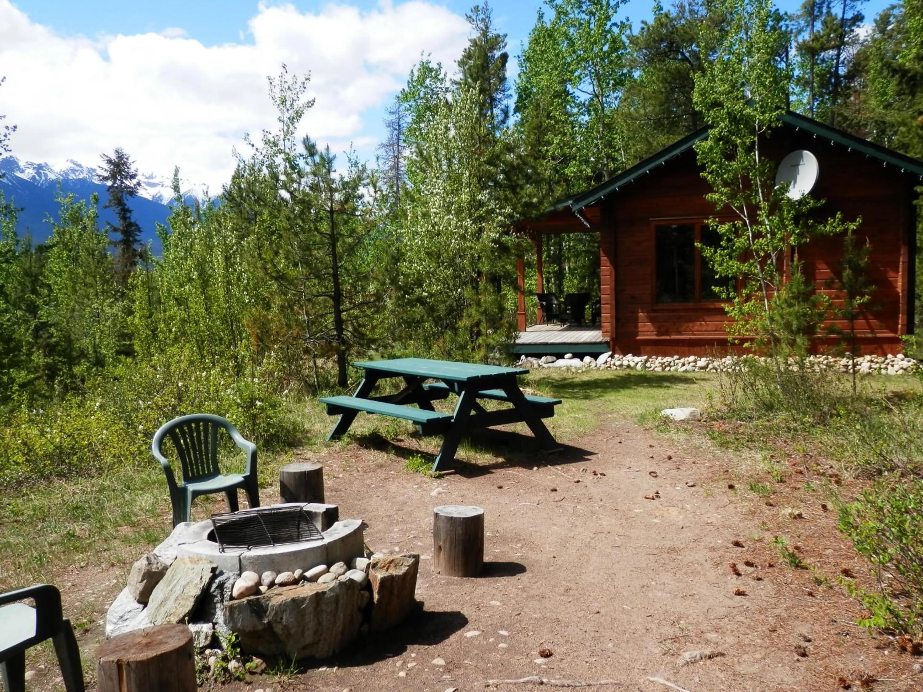 BBQ facilities in Mica Mountain Lodge & Log Cabins