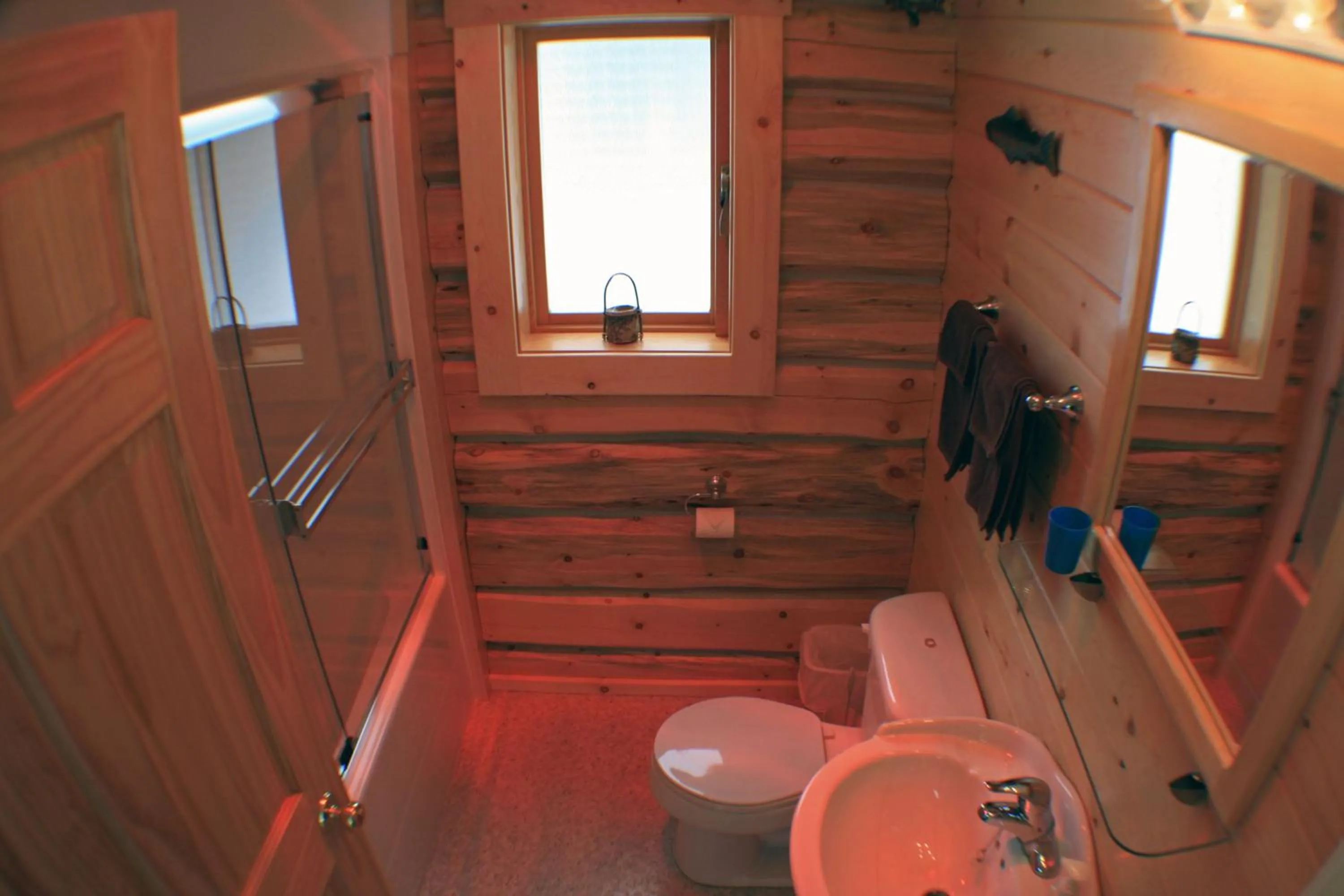 Shower in Mica Mountain Lodge & Log Cabins