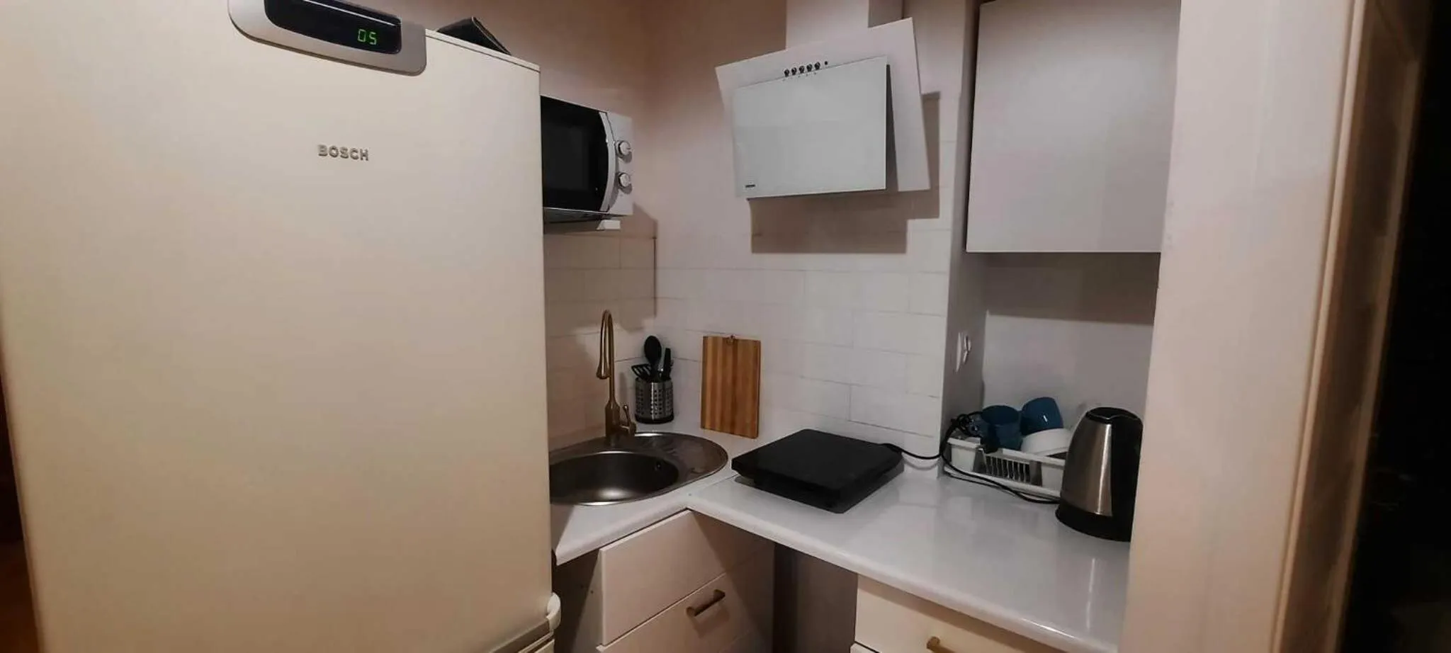 kitchen in Lorf Hostel&Apartments