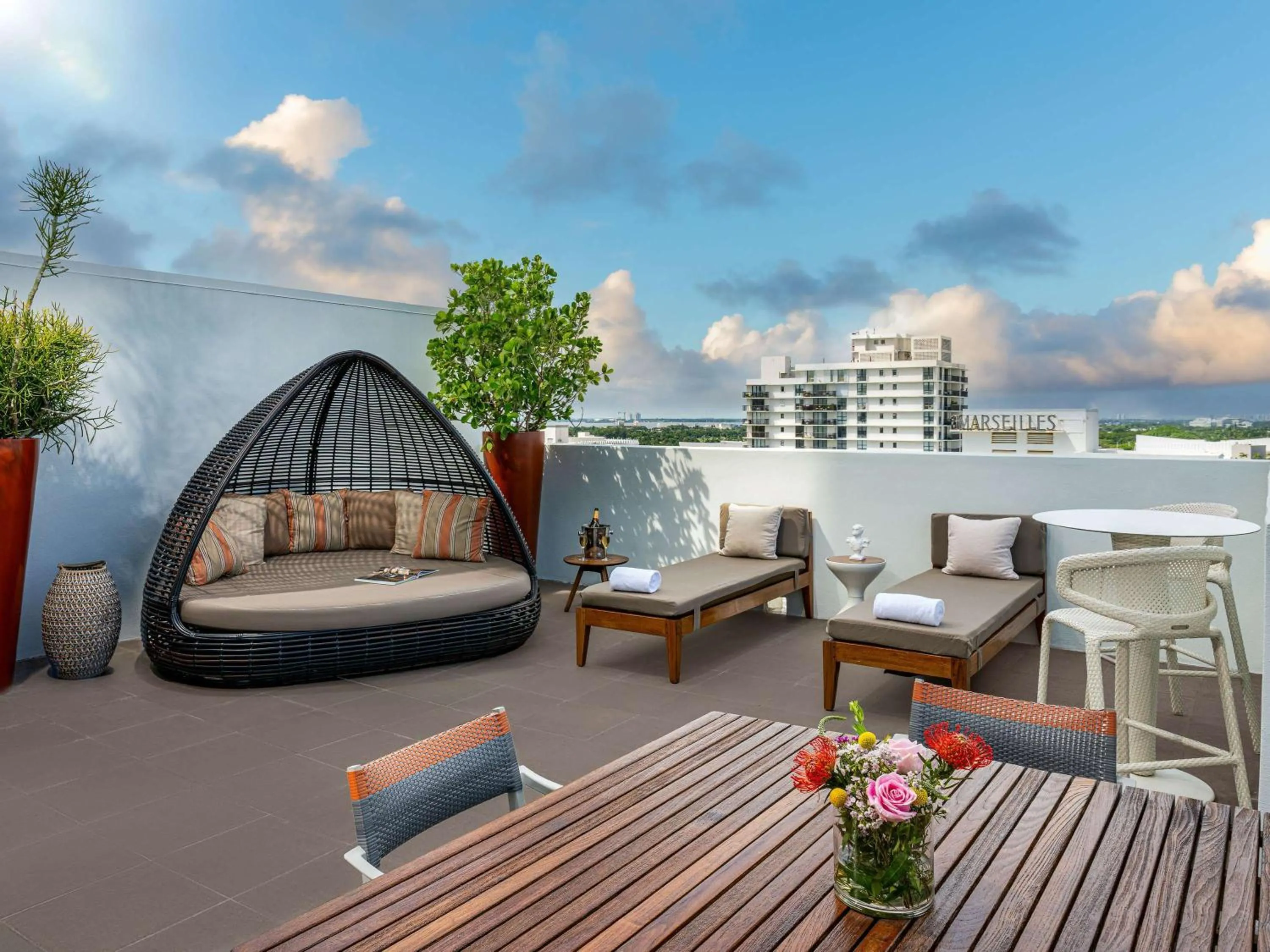 Bedroom in SLS South Beach