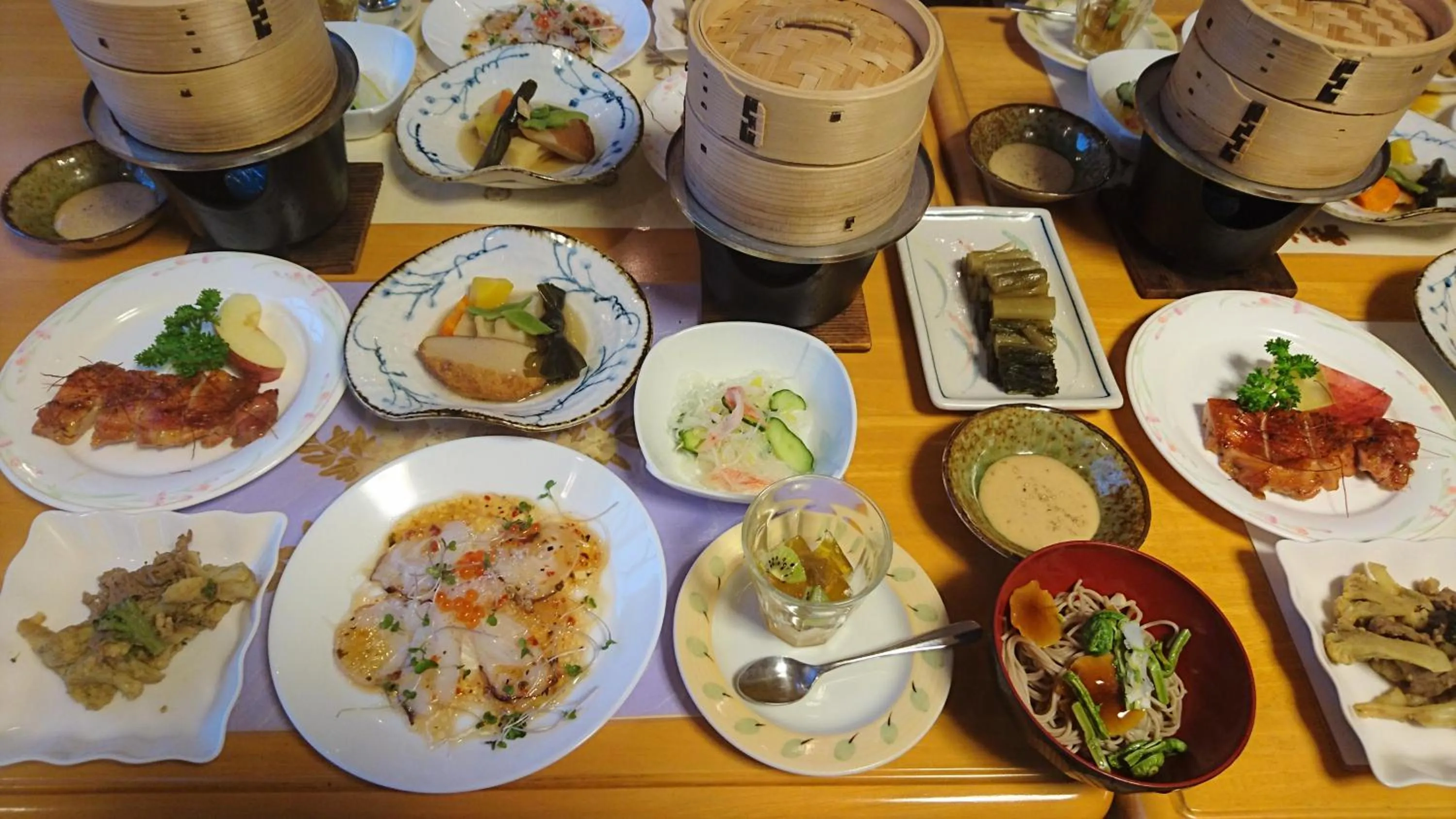 Dinner in Fureai No Yado Yasuragi
