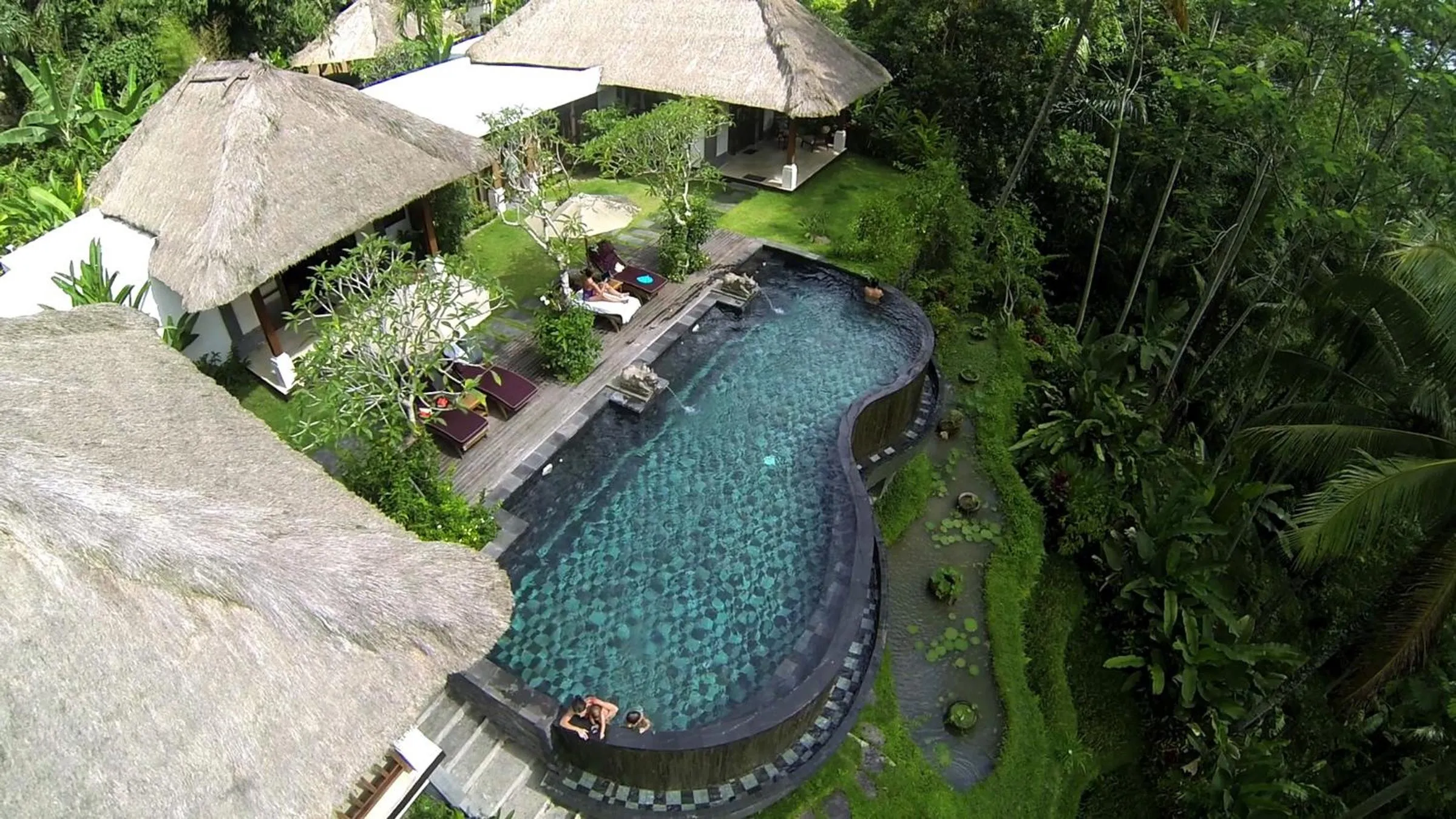 Bird's eye view in Villa Amrita