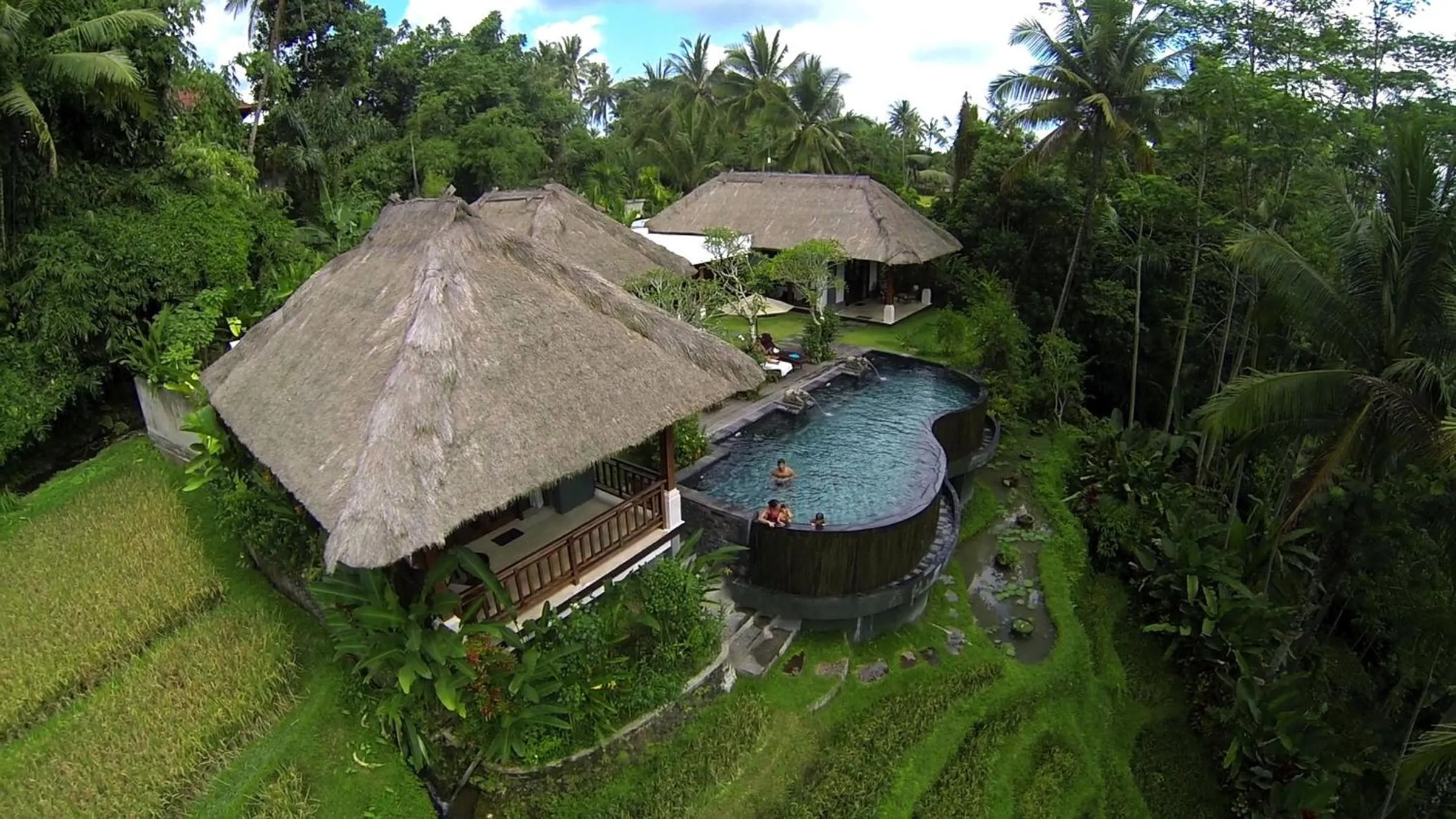 Bird's eye view in Villa Amrita