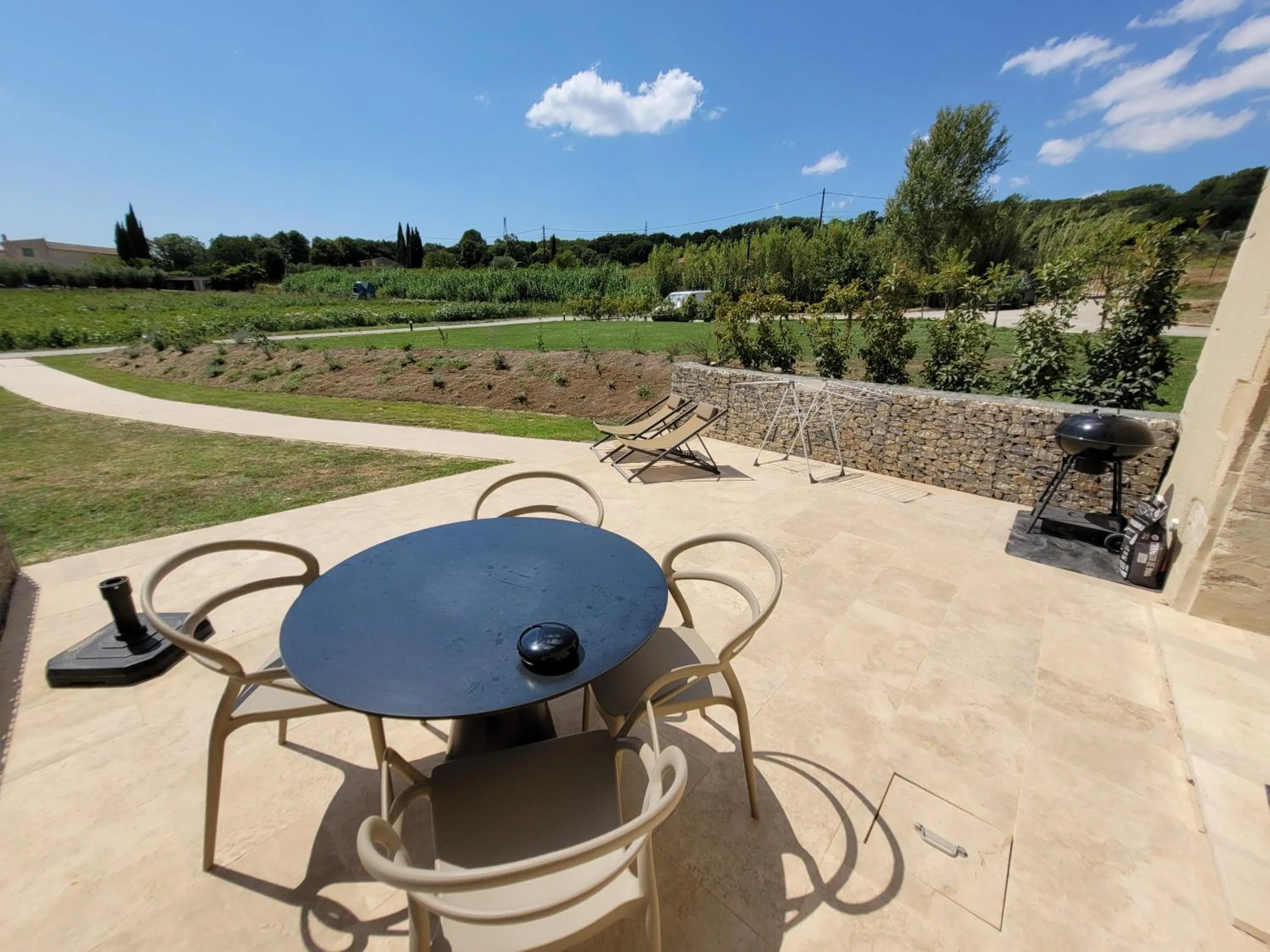 Patio in la bastide de l'adrech