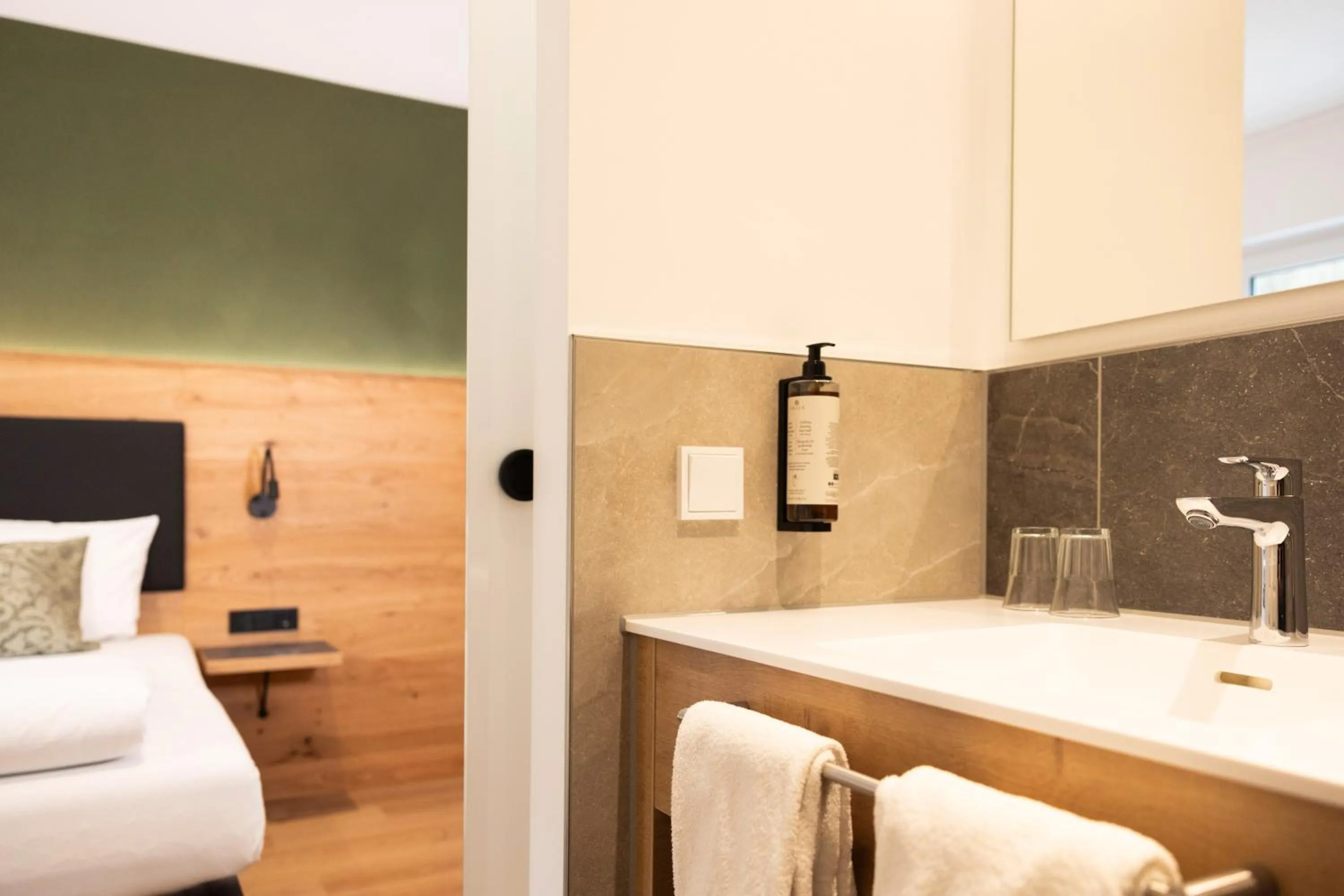 Bed in Hotel Restaurant Sennerbad