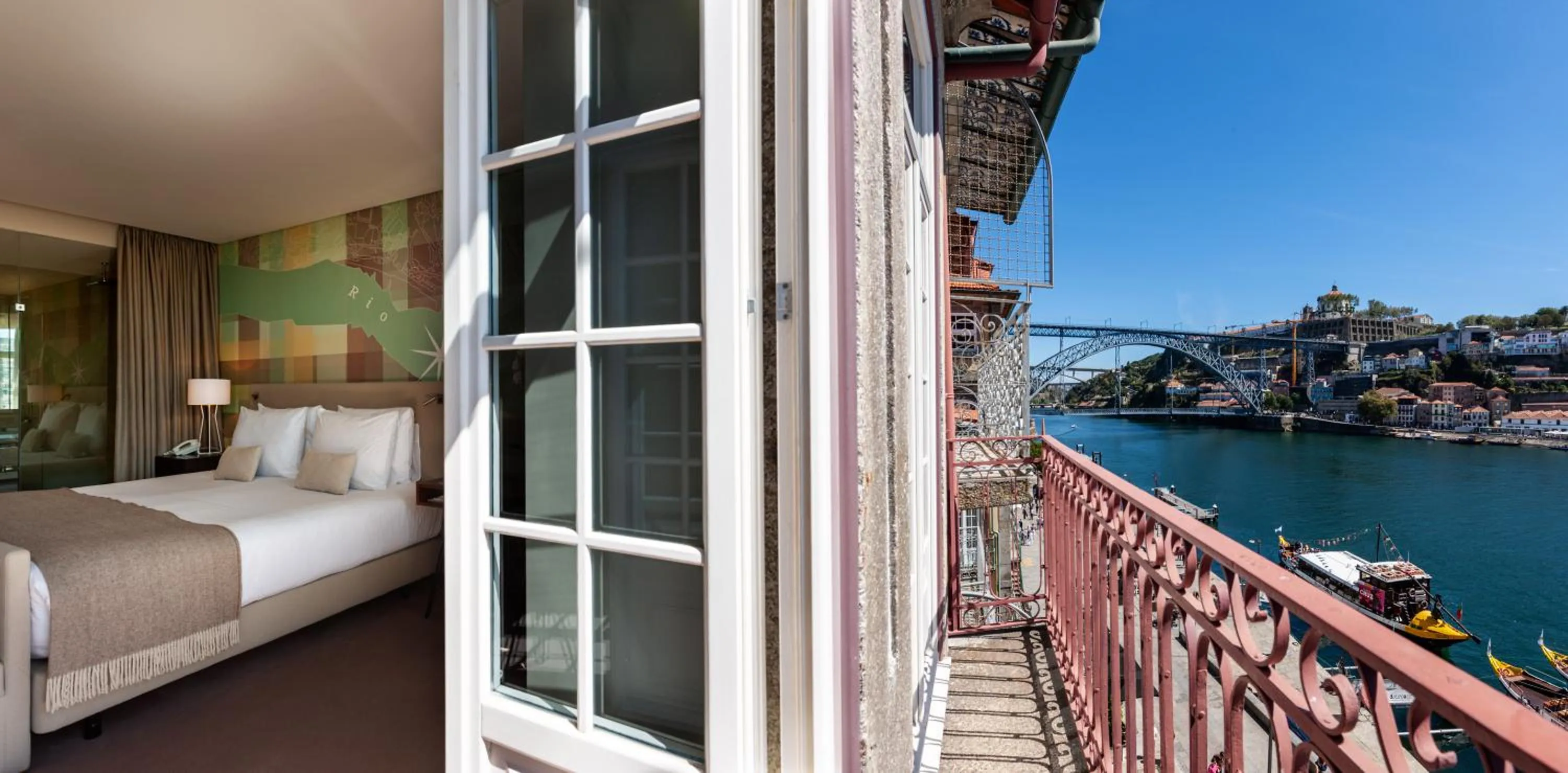 View (from property/room), Bed in Pestana Vintage Porto Hotel & World Heritage Site