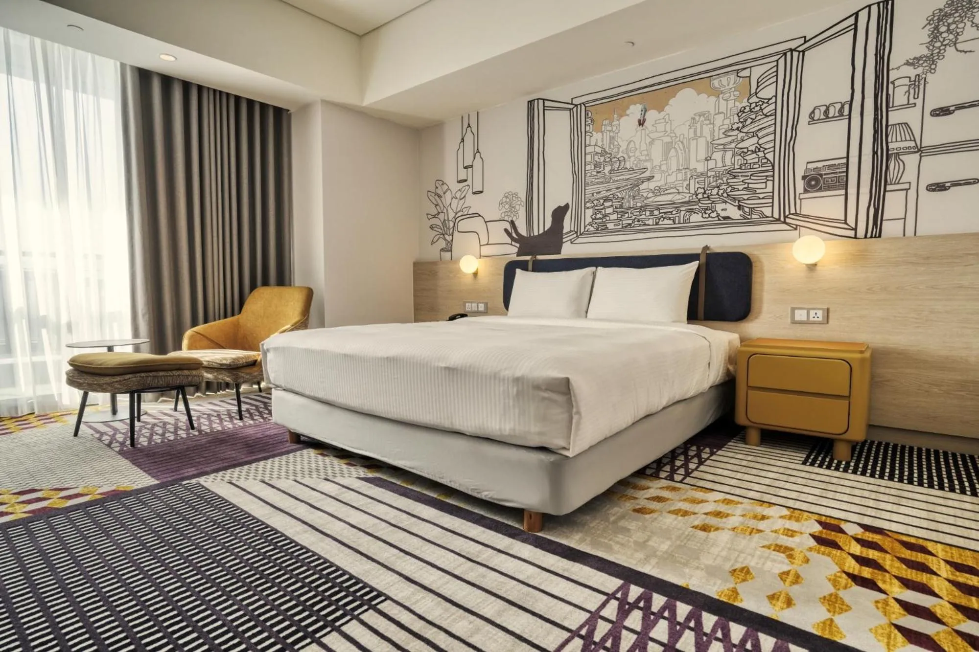 Photo of the whole room, Bed in Two Tails Hotel Luzhou