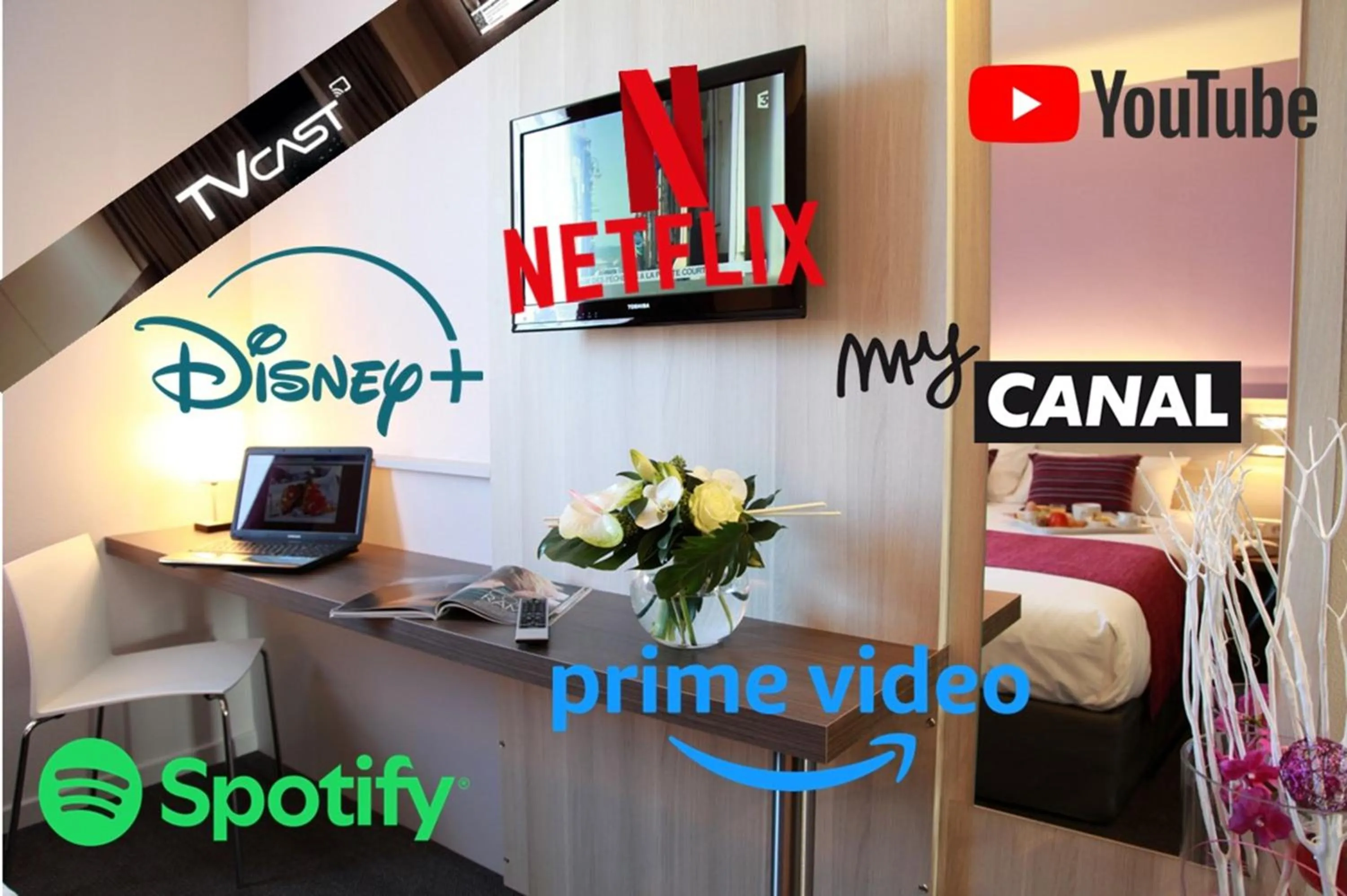 TV and multimedia in Brit Hotel Vannes - Theix Golfe du Morbihan