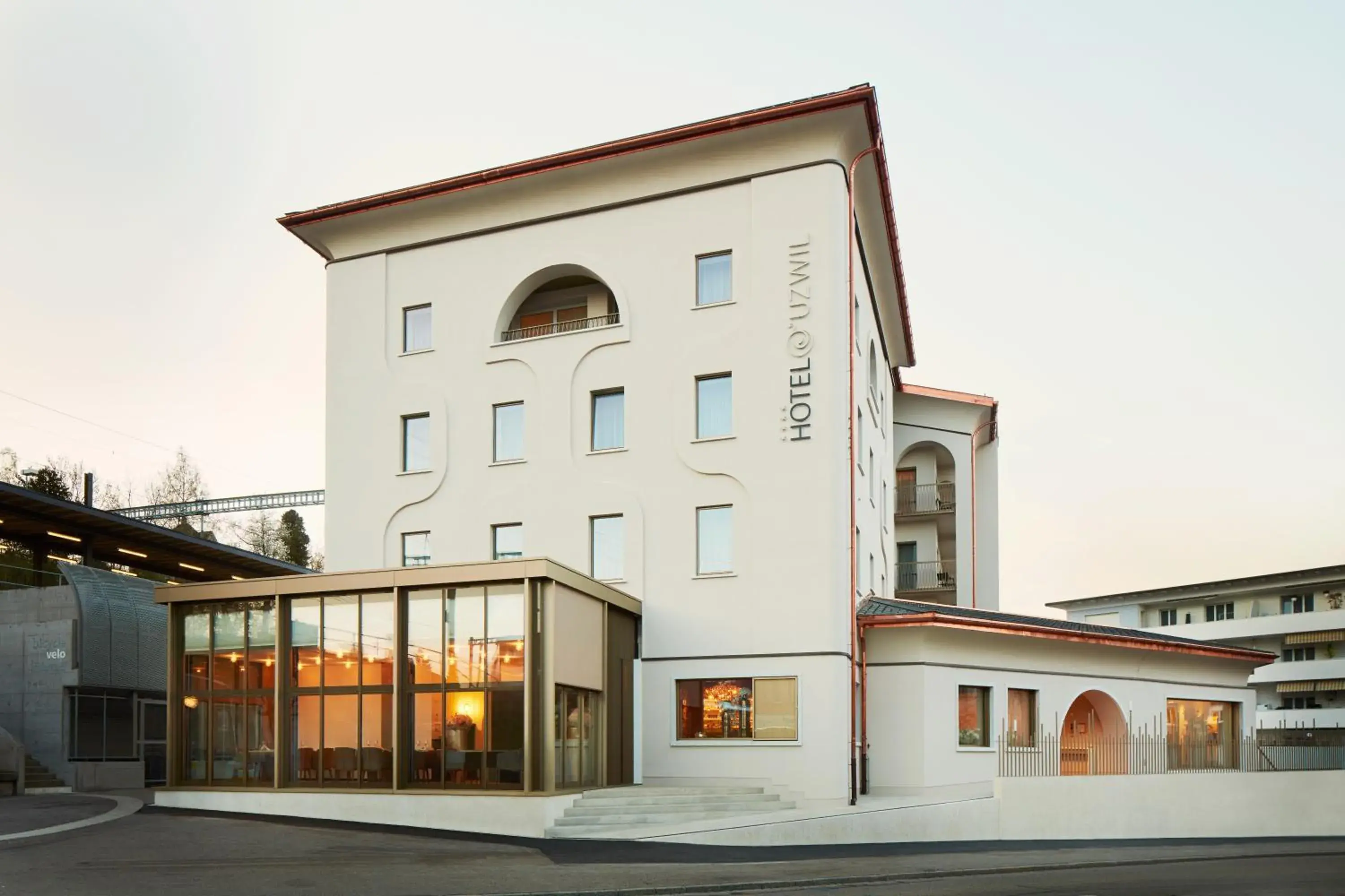 Facade/entrance in Hotel Uzwil Facade/entrance in Hotel Uzwil