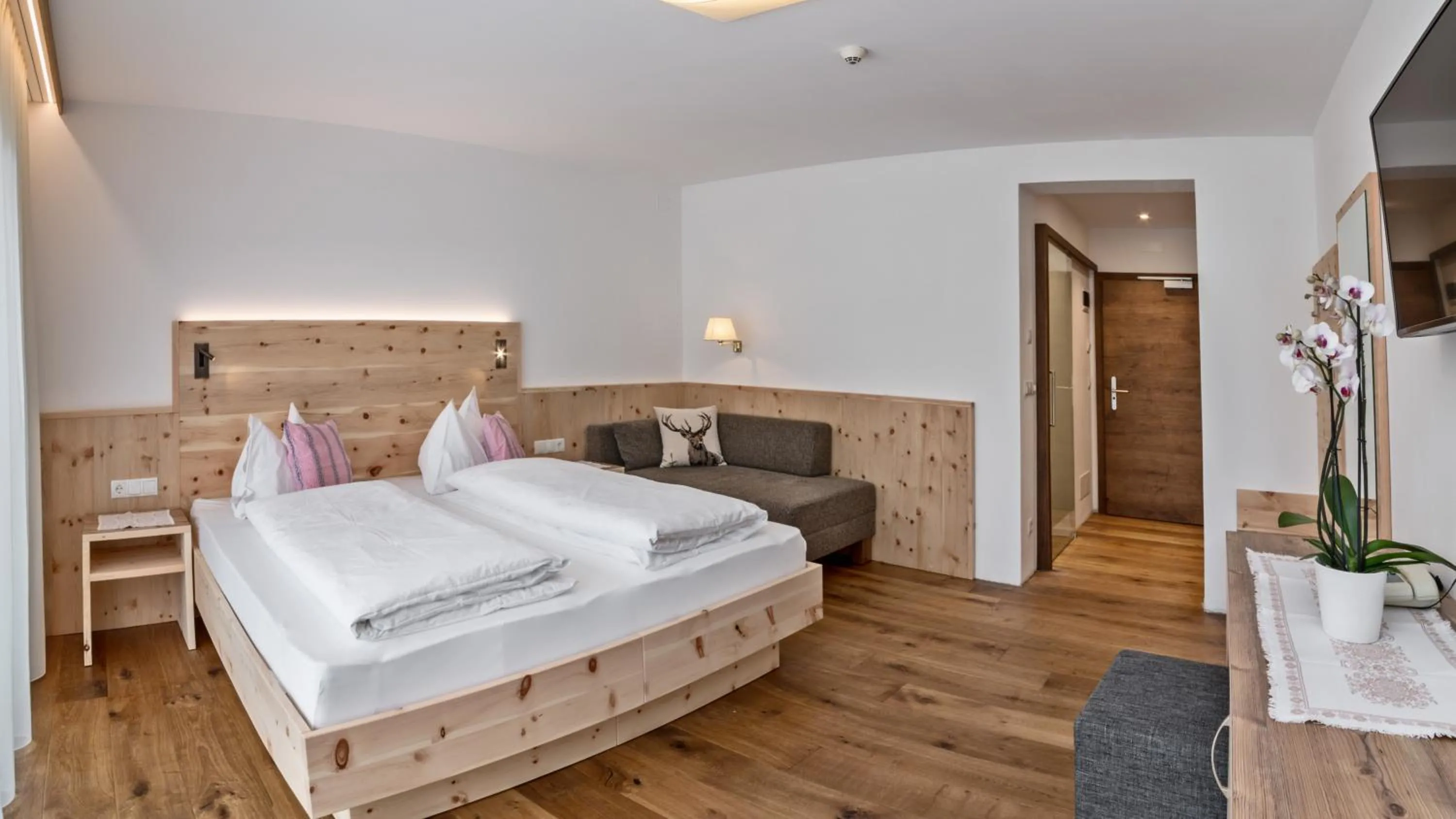 Bed in Hotel Moritz