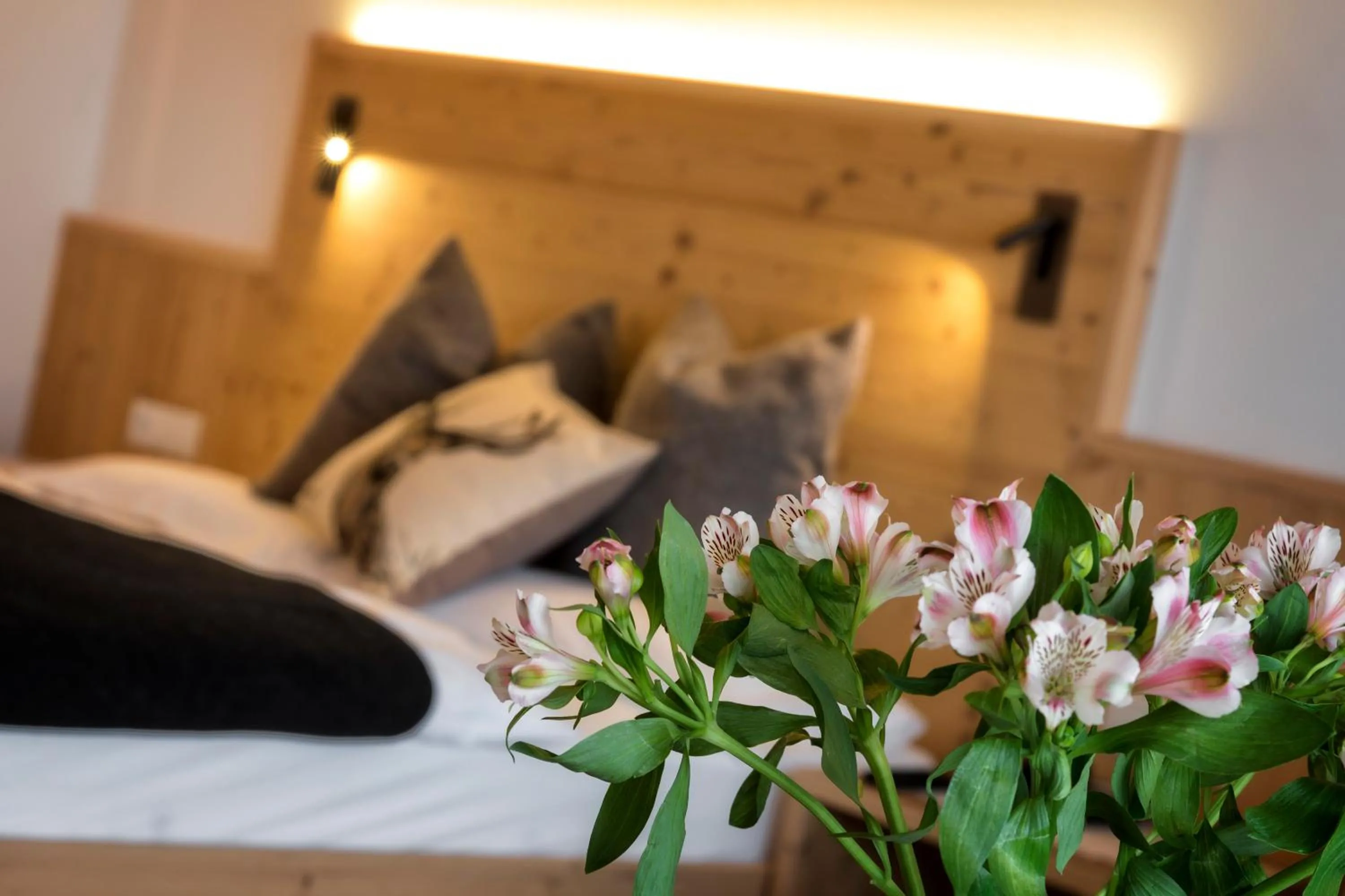 Bed in Hotel Moritz