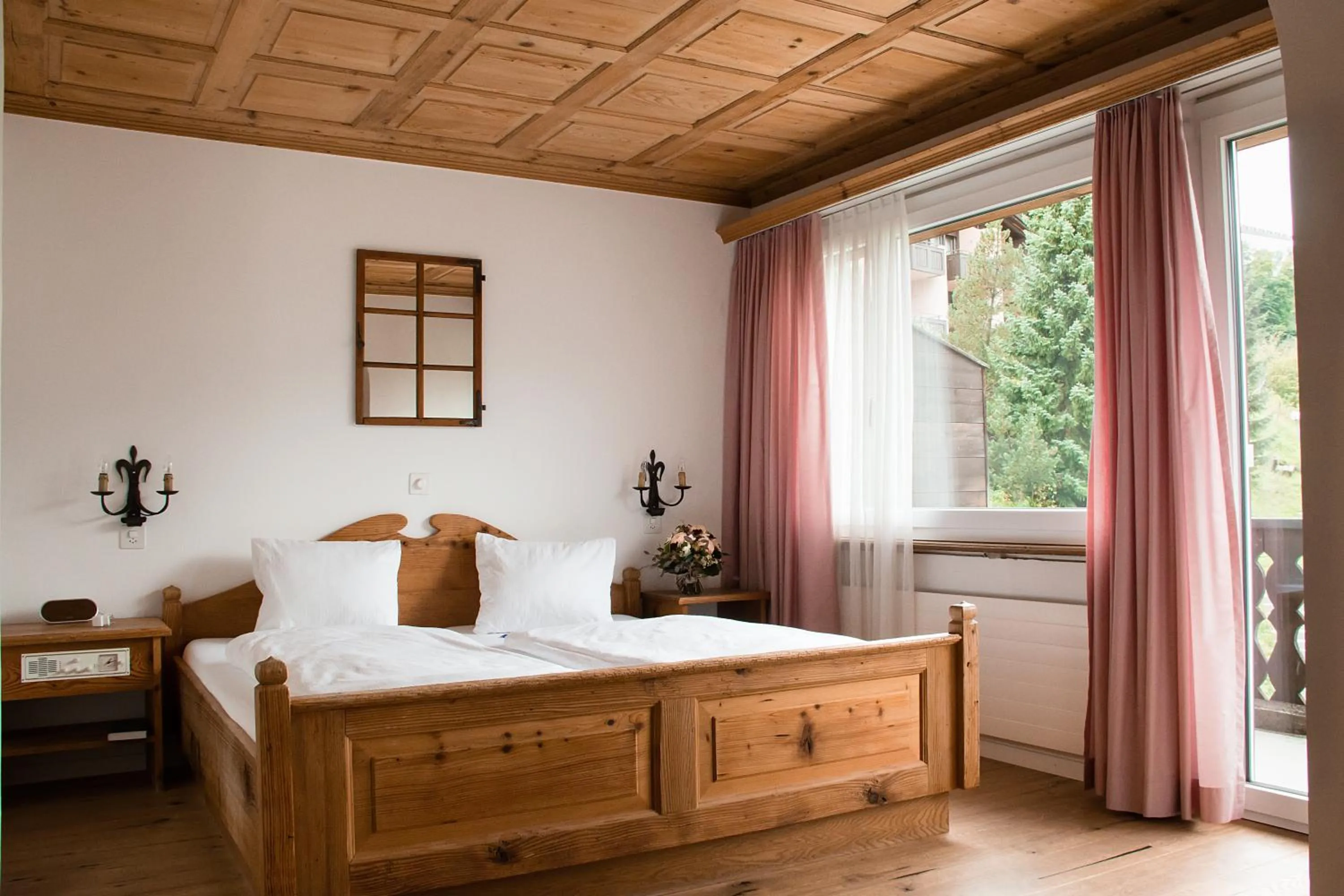 Decorative detail, Bed in Hotel Restaurant Chesa