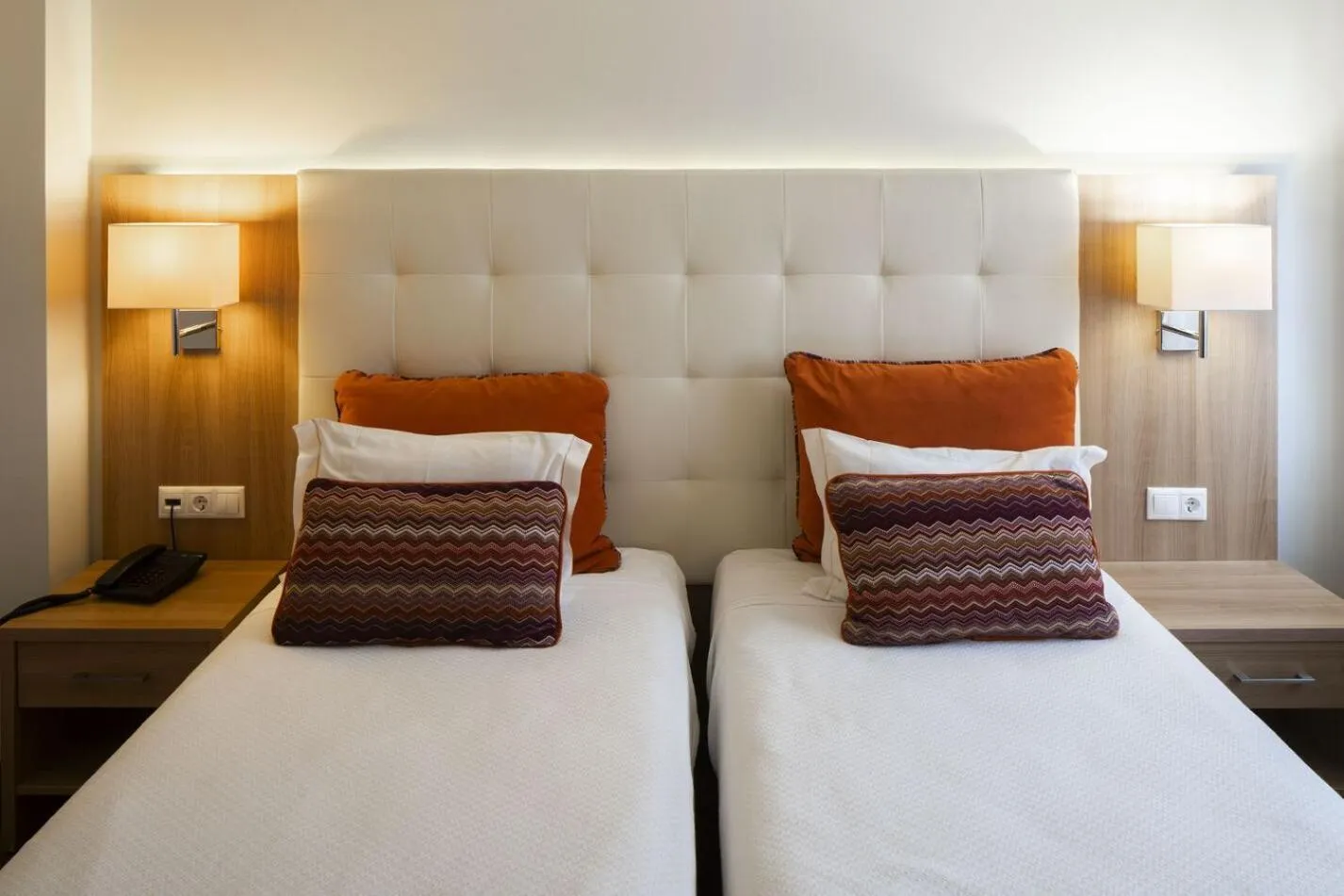 Bed in Hotel Fatima Center