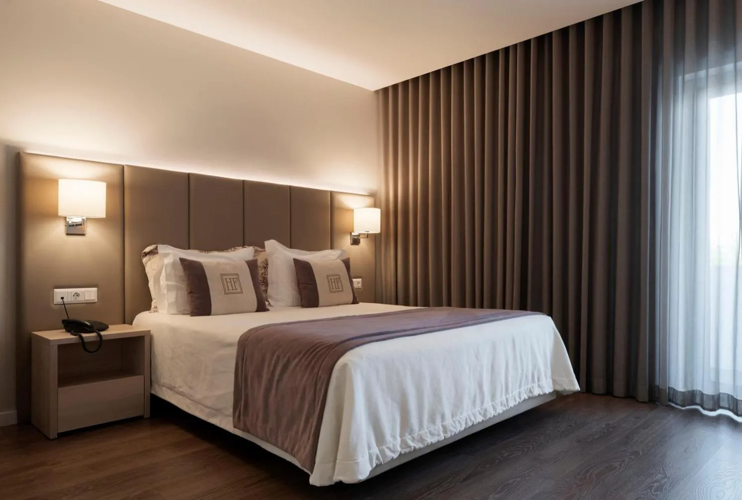 Bed in Hotel Fatima Center