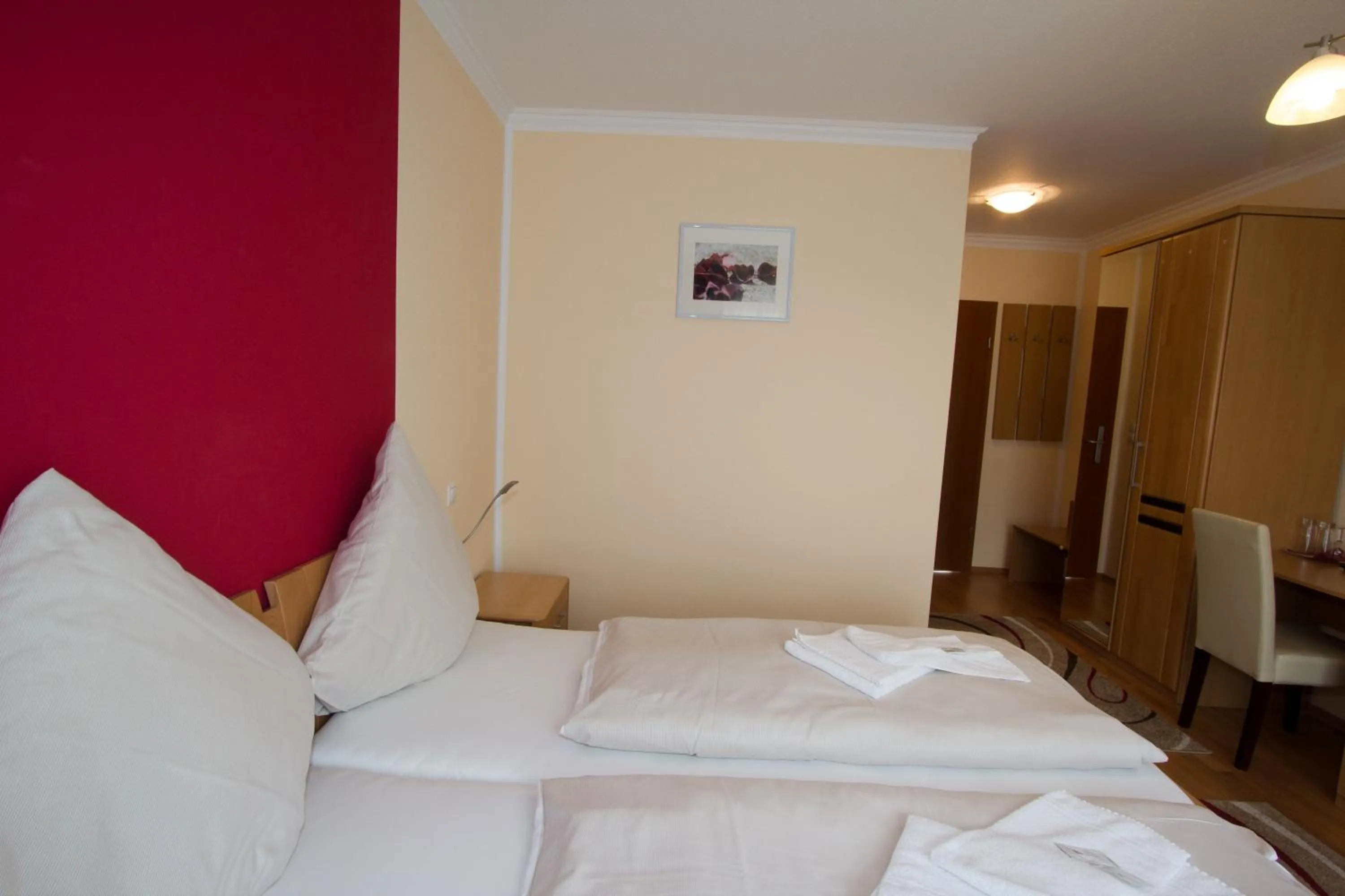 Photo of the whole room, Bed in Hotel Rhein-Mosel-View