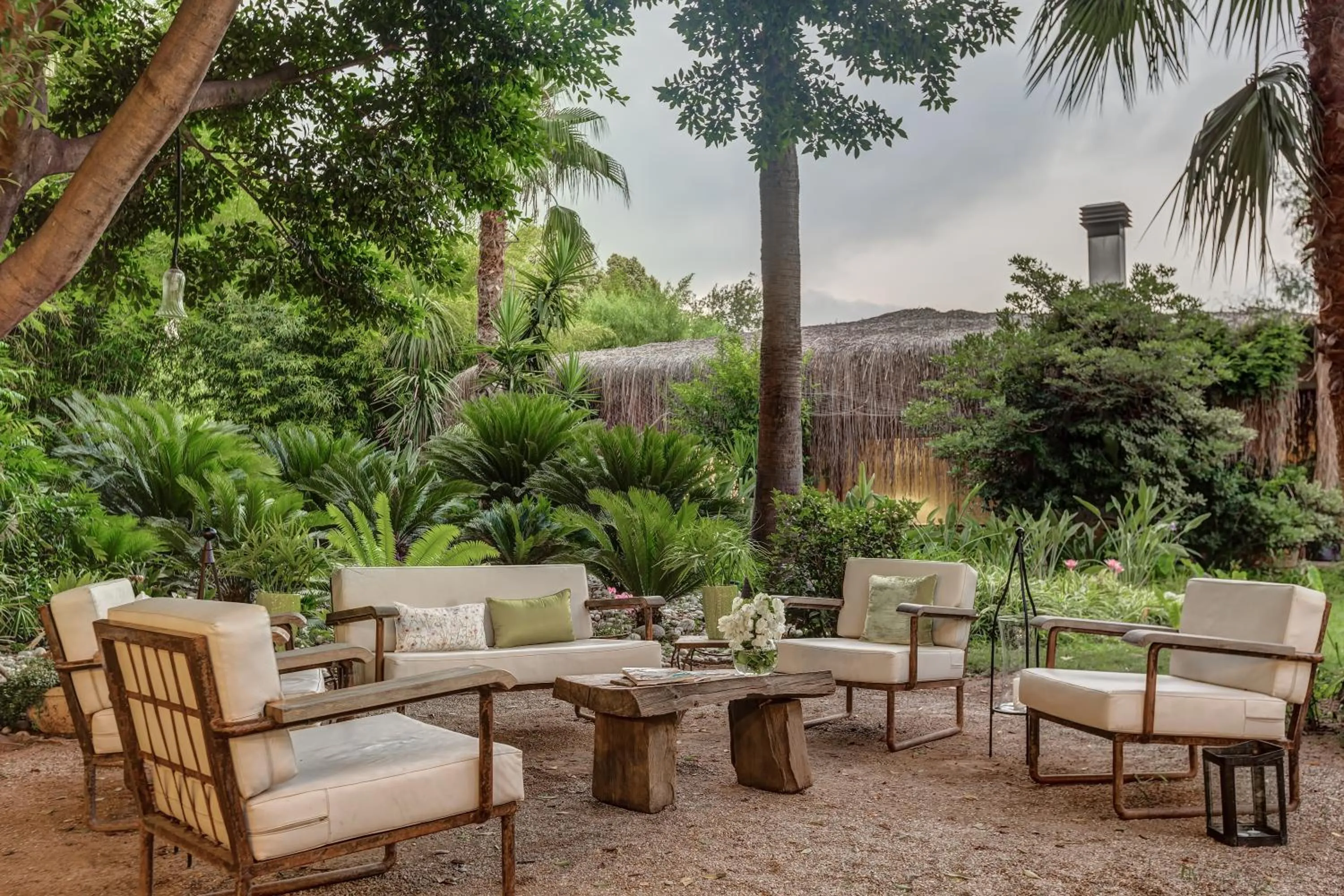 Seating area in Olympos Lodge