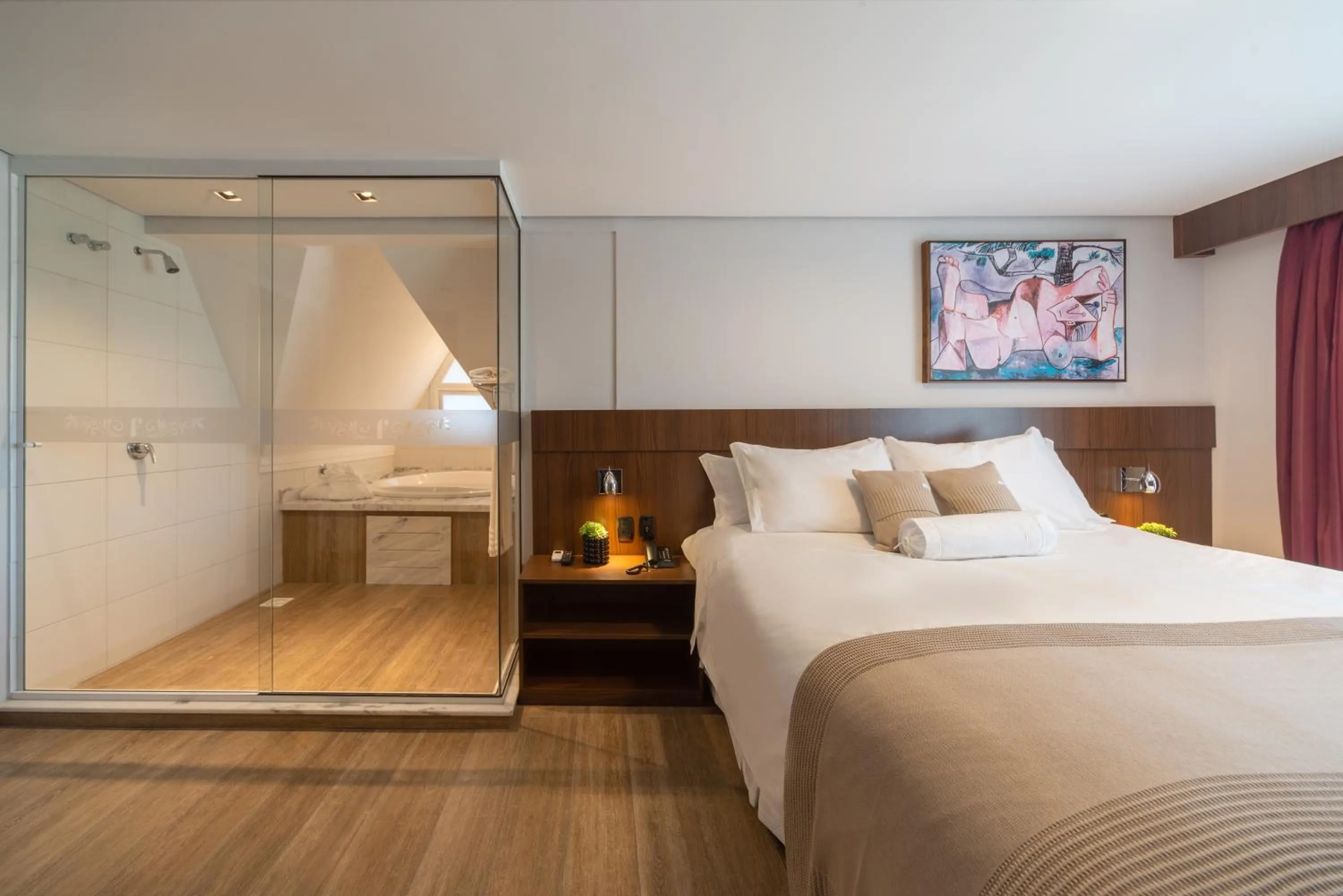 Hot Tub, Bed in Hotel Fioreze Centro