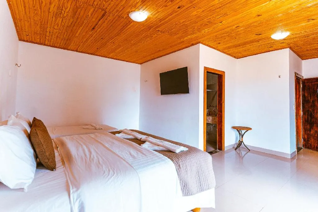 Bed in Hotel Casa do Mar