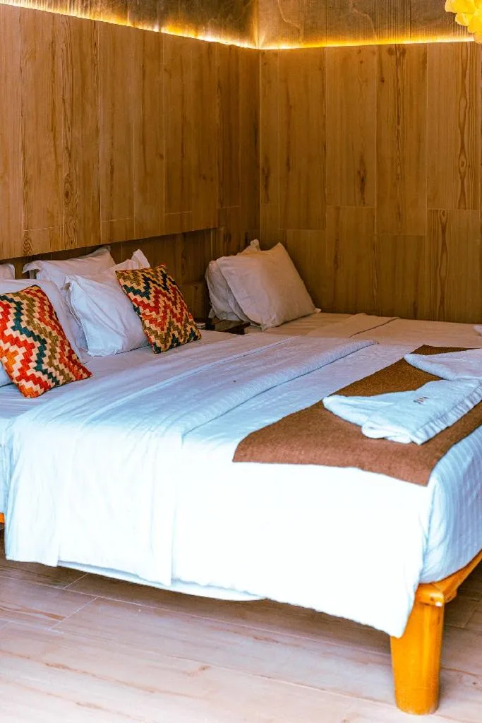 Bed in Hotel Casa do Mar