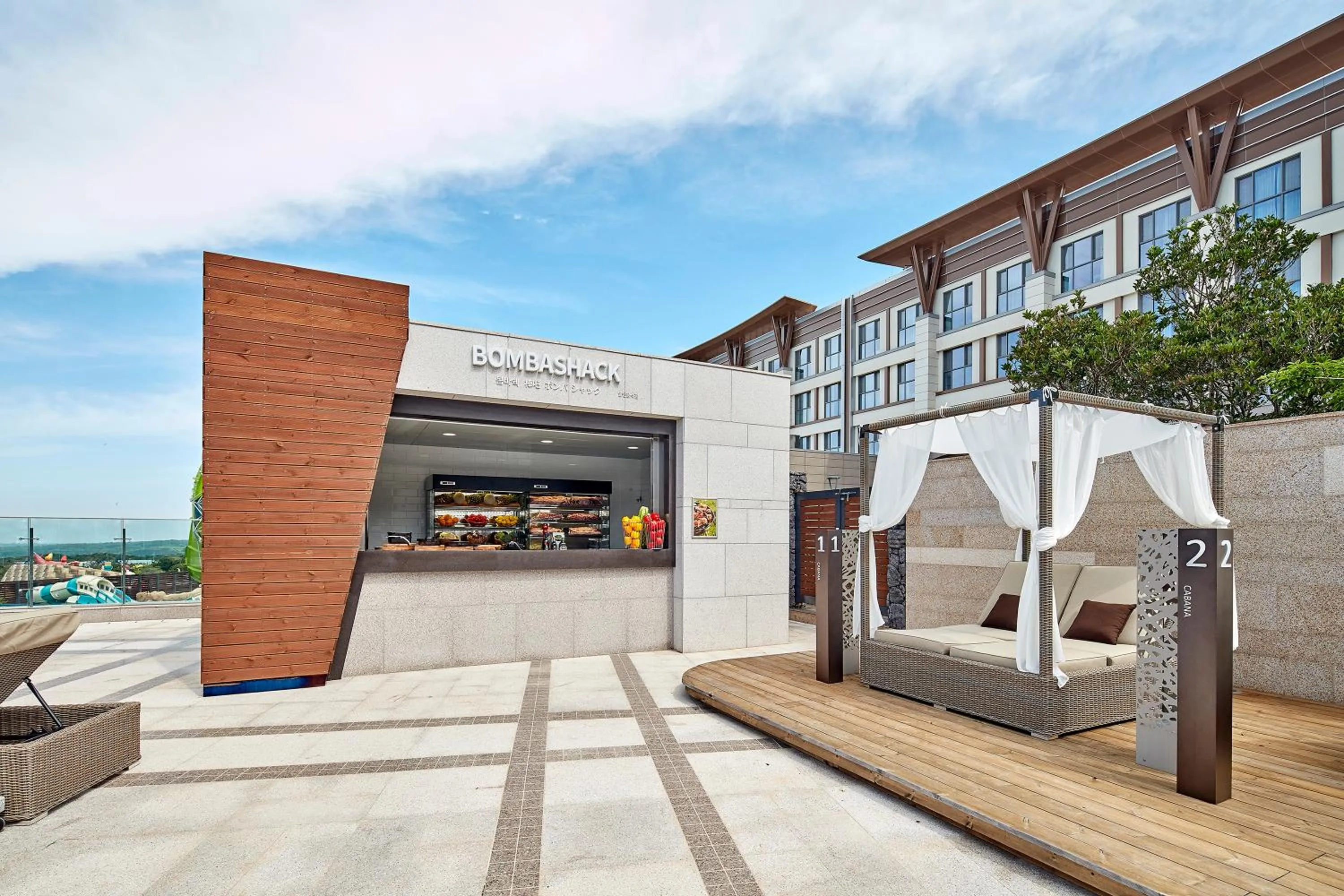 Pool view in Shinhwa Jeju Shinhwa World Hotels