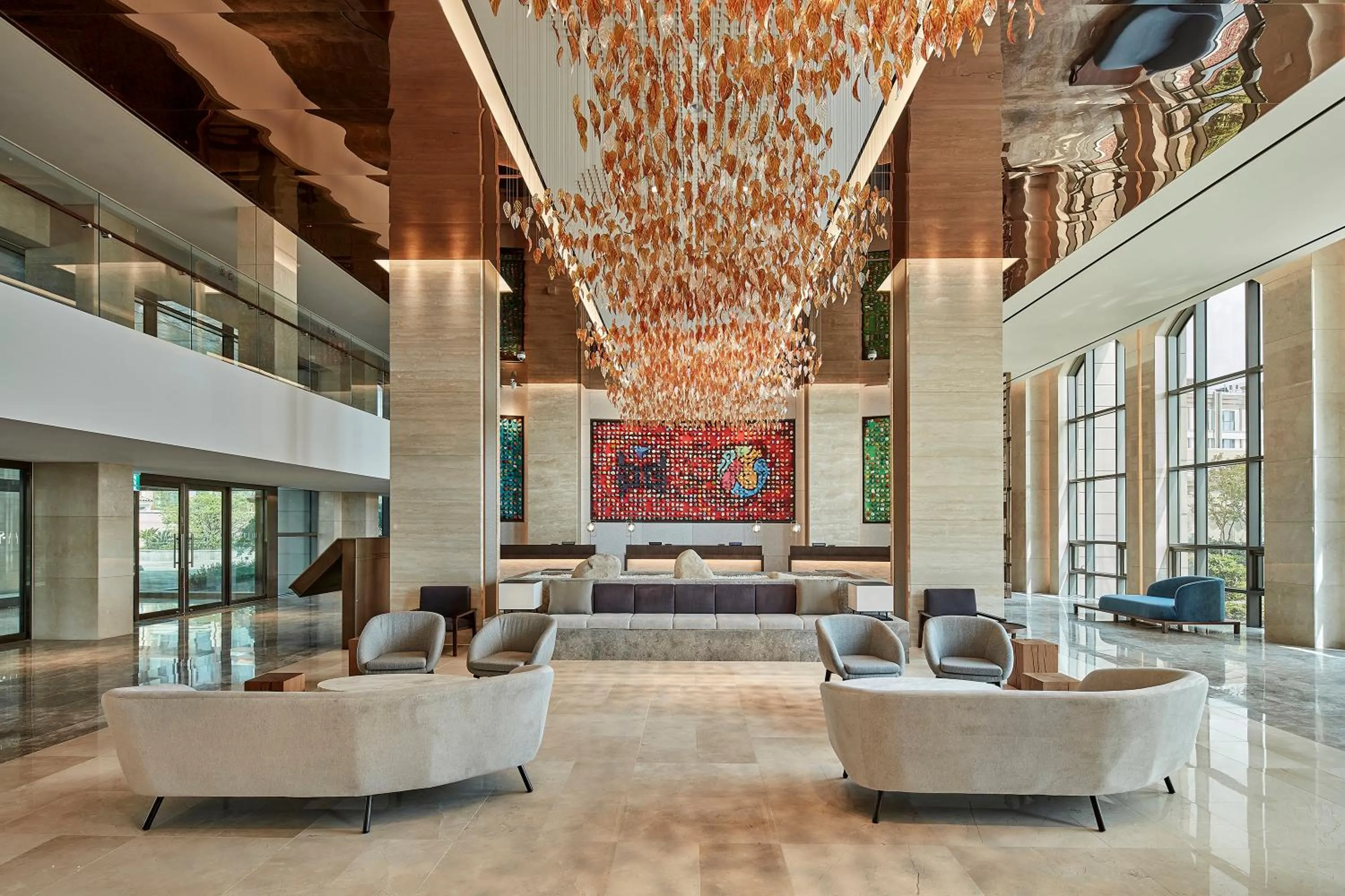 Lobby or reception in Shinhwa Jeju Shinhwa World Hotels