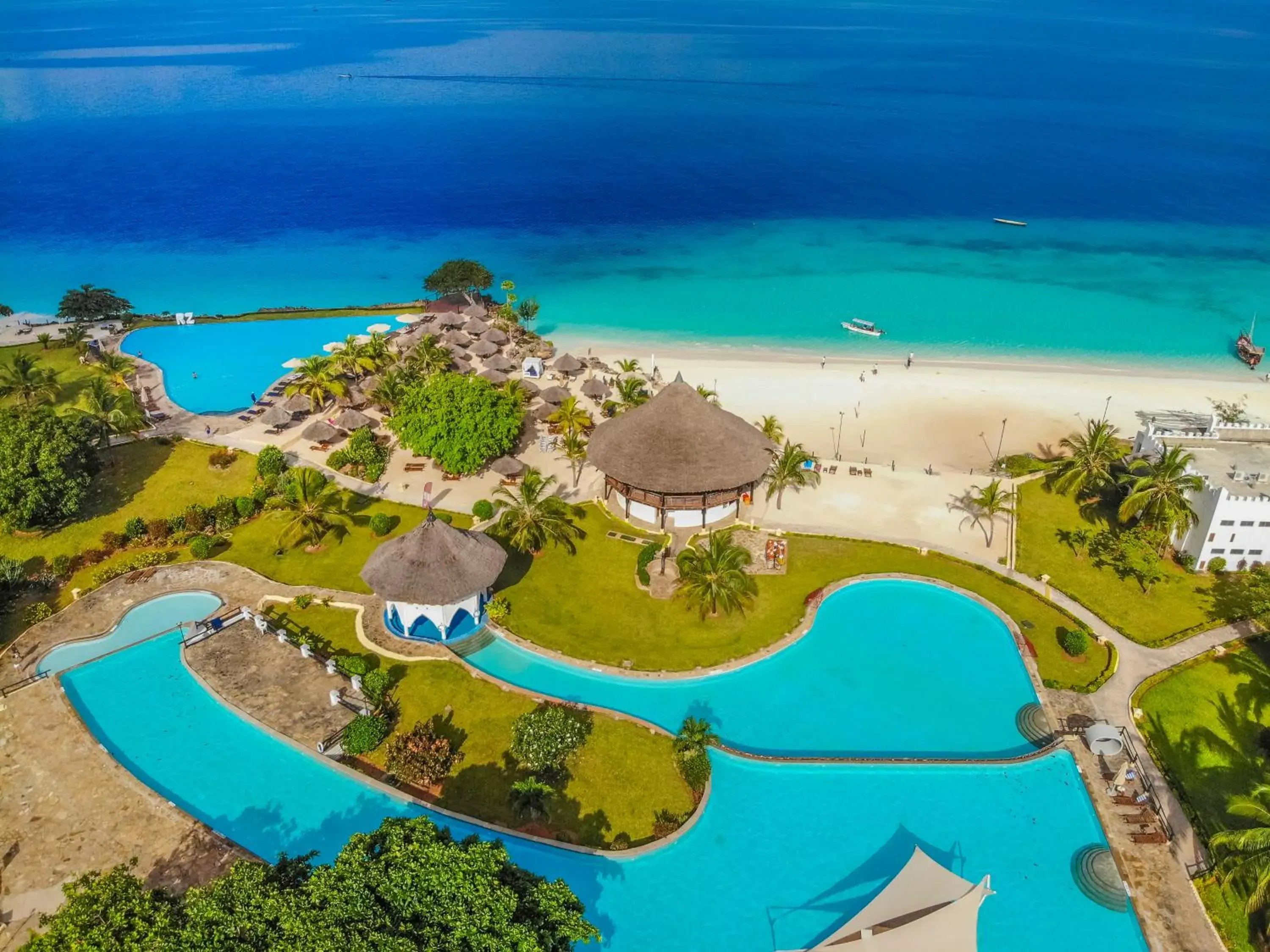 Bird's eye view in Royal Zanzibar Beach Resort Bird's eye view in Royal Zanzibar Beach Resort