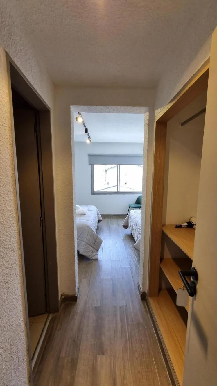 View (from property/room), Bed in M382 Hotel Bariloche