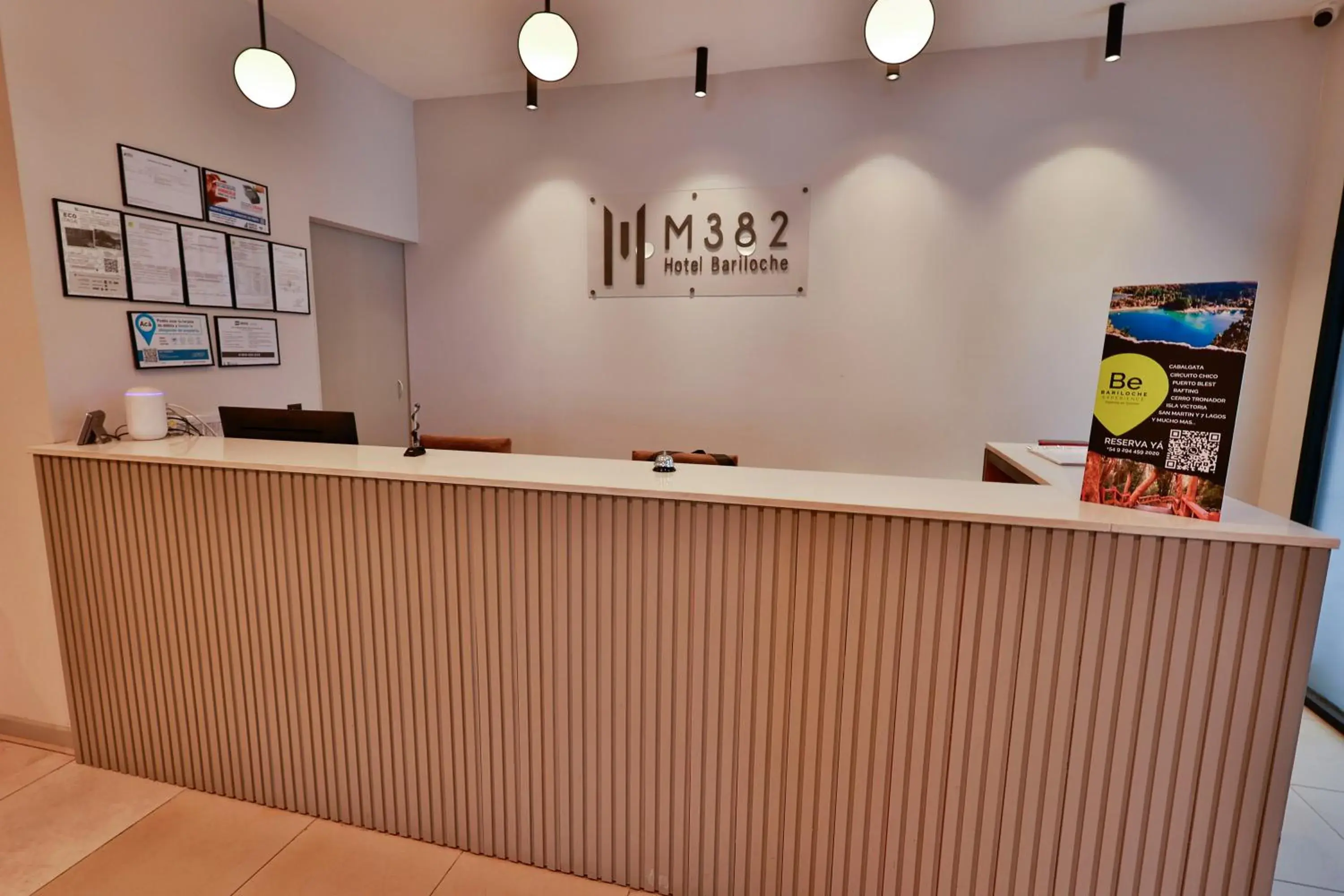 Lobby or reception in M382 Hotel Bariloche Lobby or reception in M382 Hotel Bariloche