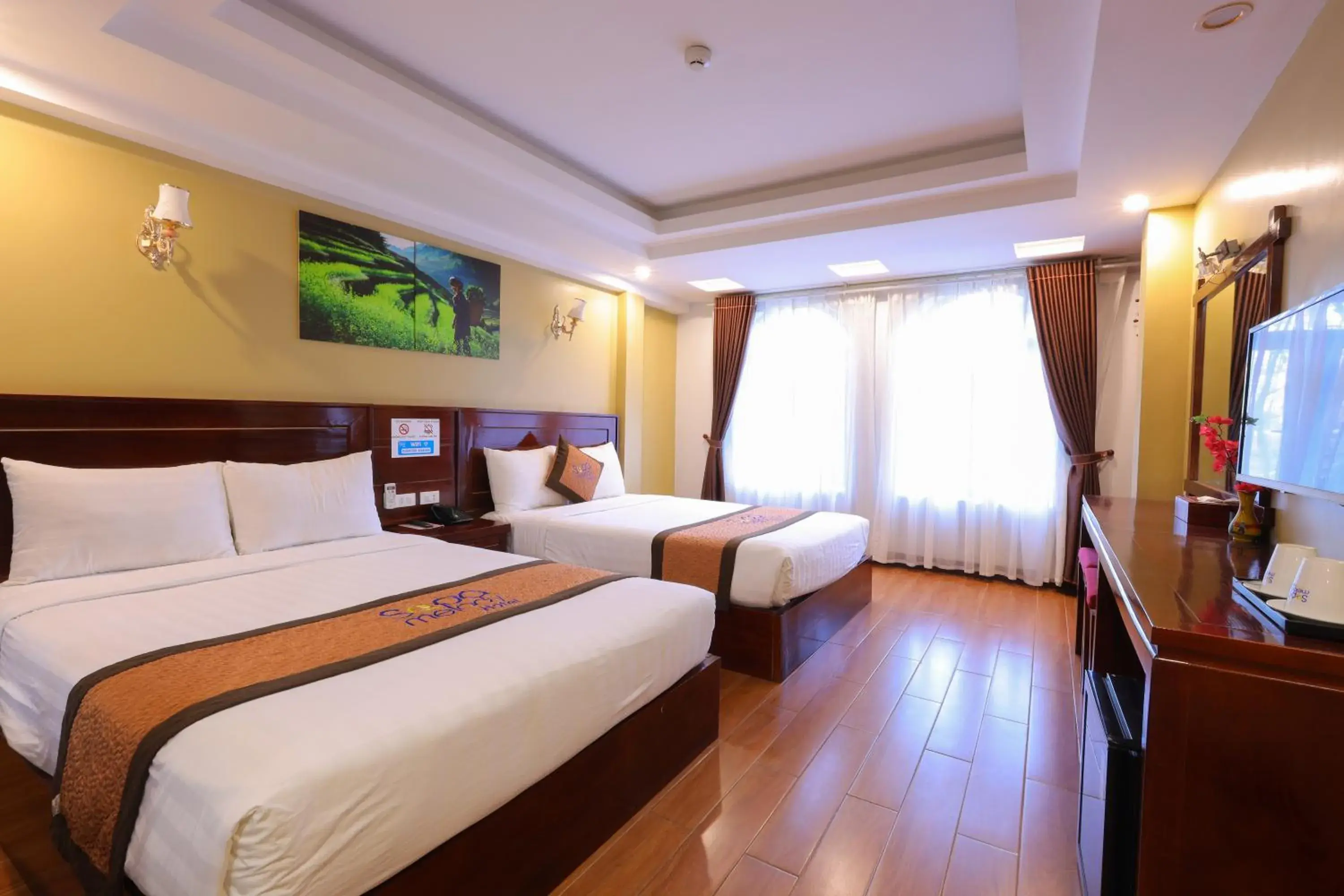 Bed in Sapa Melody Hotel Bed in Sapa Melody Hotel
