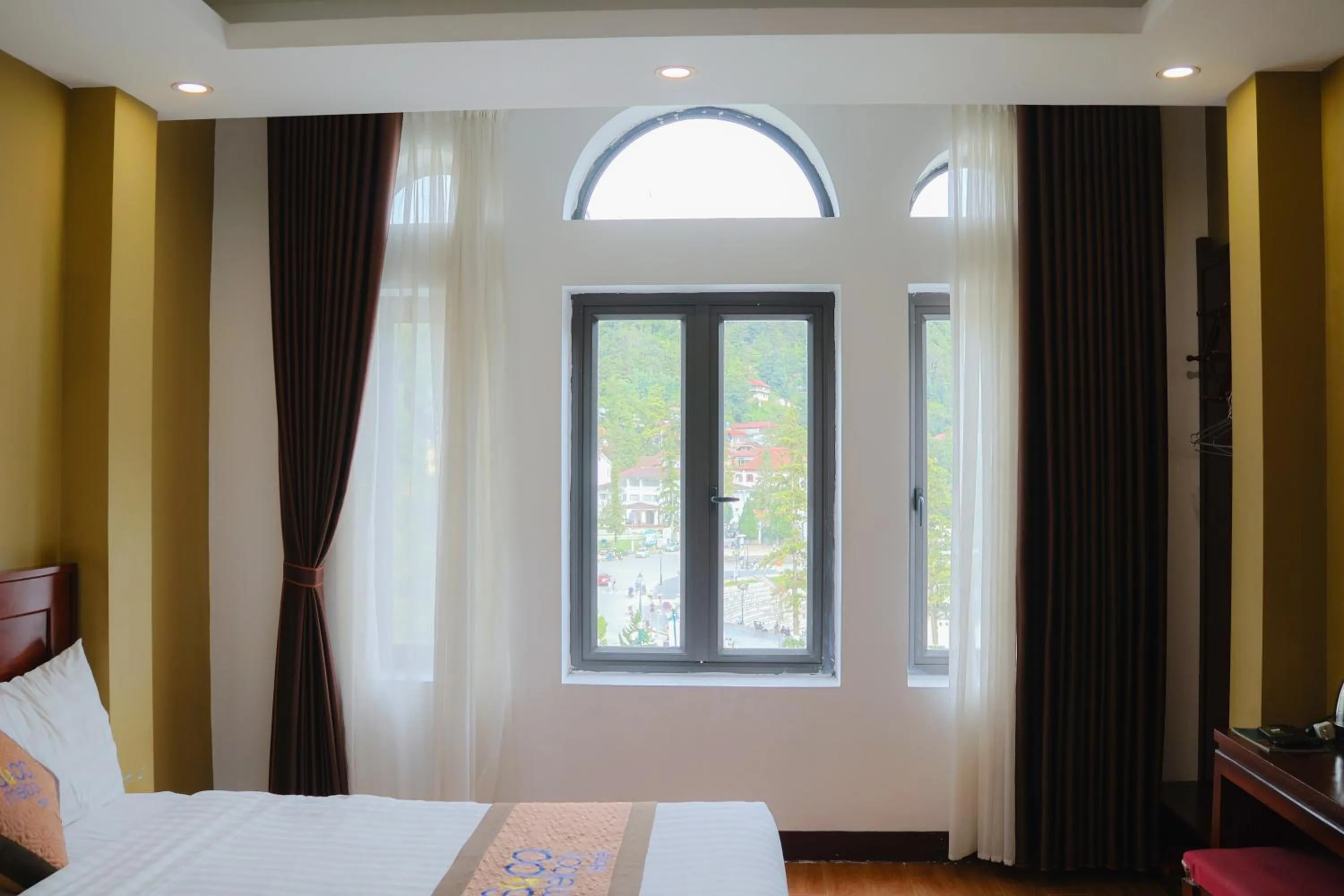 Bed in Sapa Melody Hotel