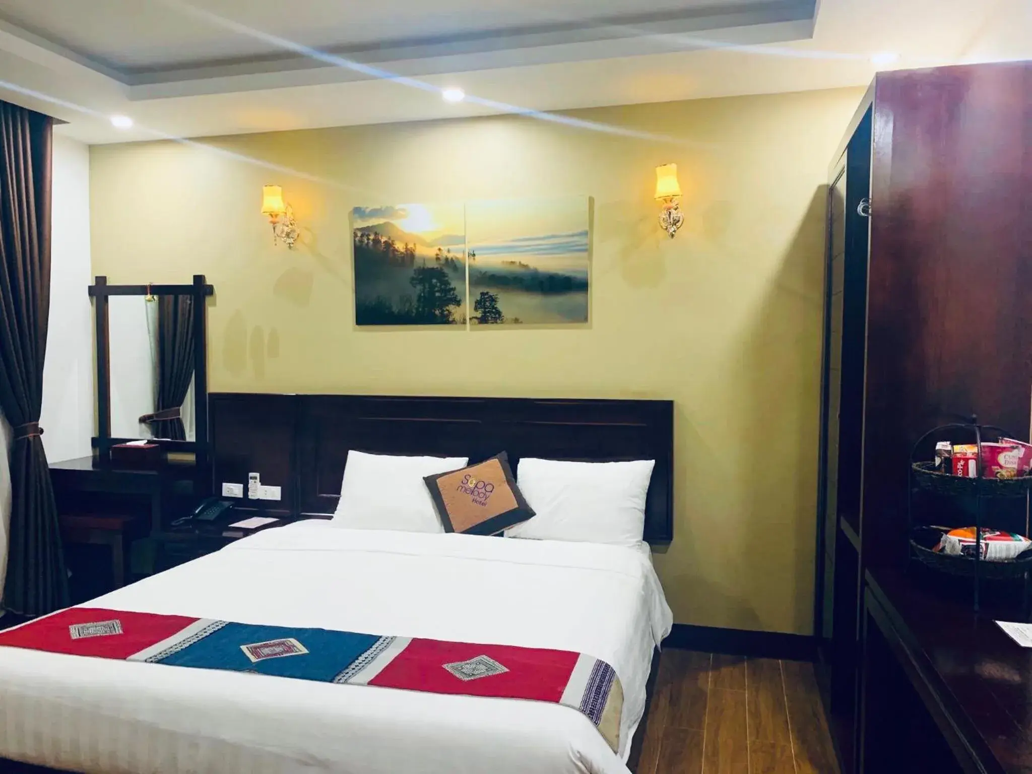 Bed in Sapa Melody Hotel Bed in Sapa Melody Hotel