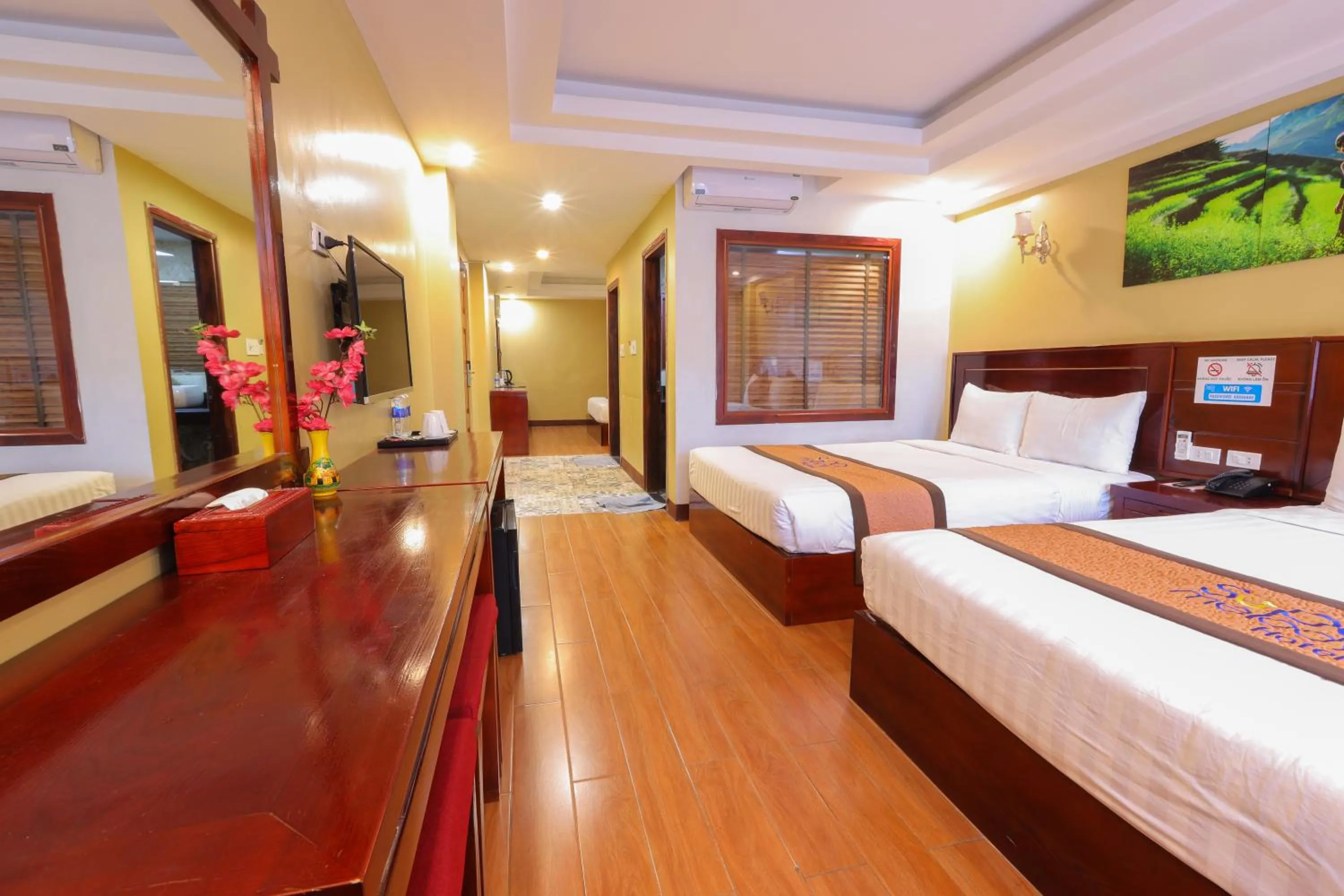Bed in Sapa Melody Hotel