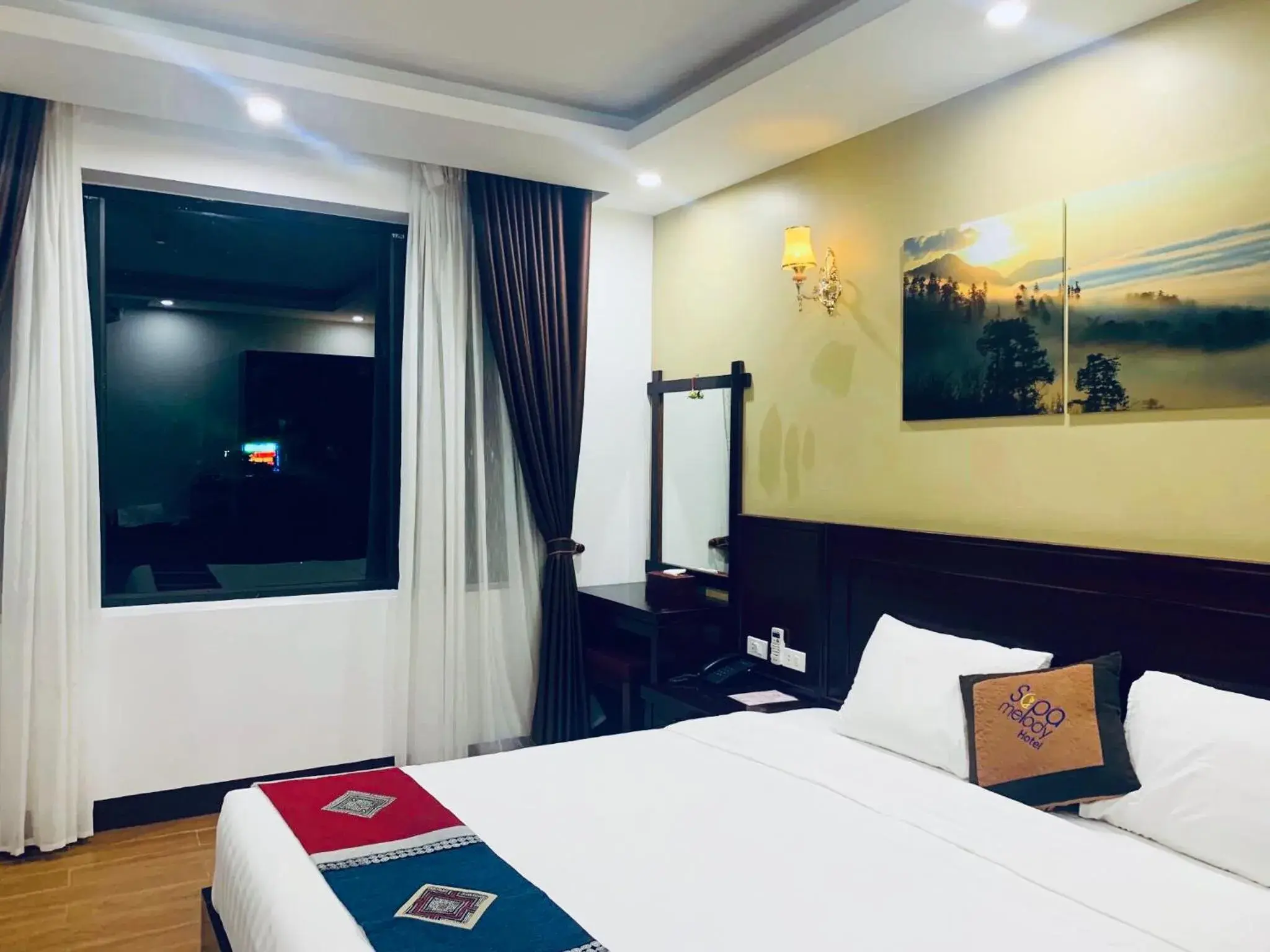 Bed in Sapa Melody Hotel Bed in Sapa Melody Hotel