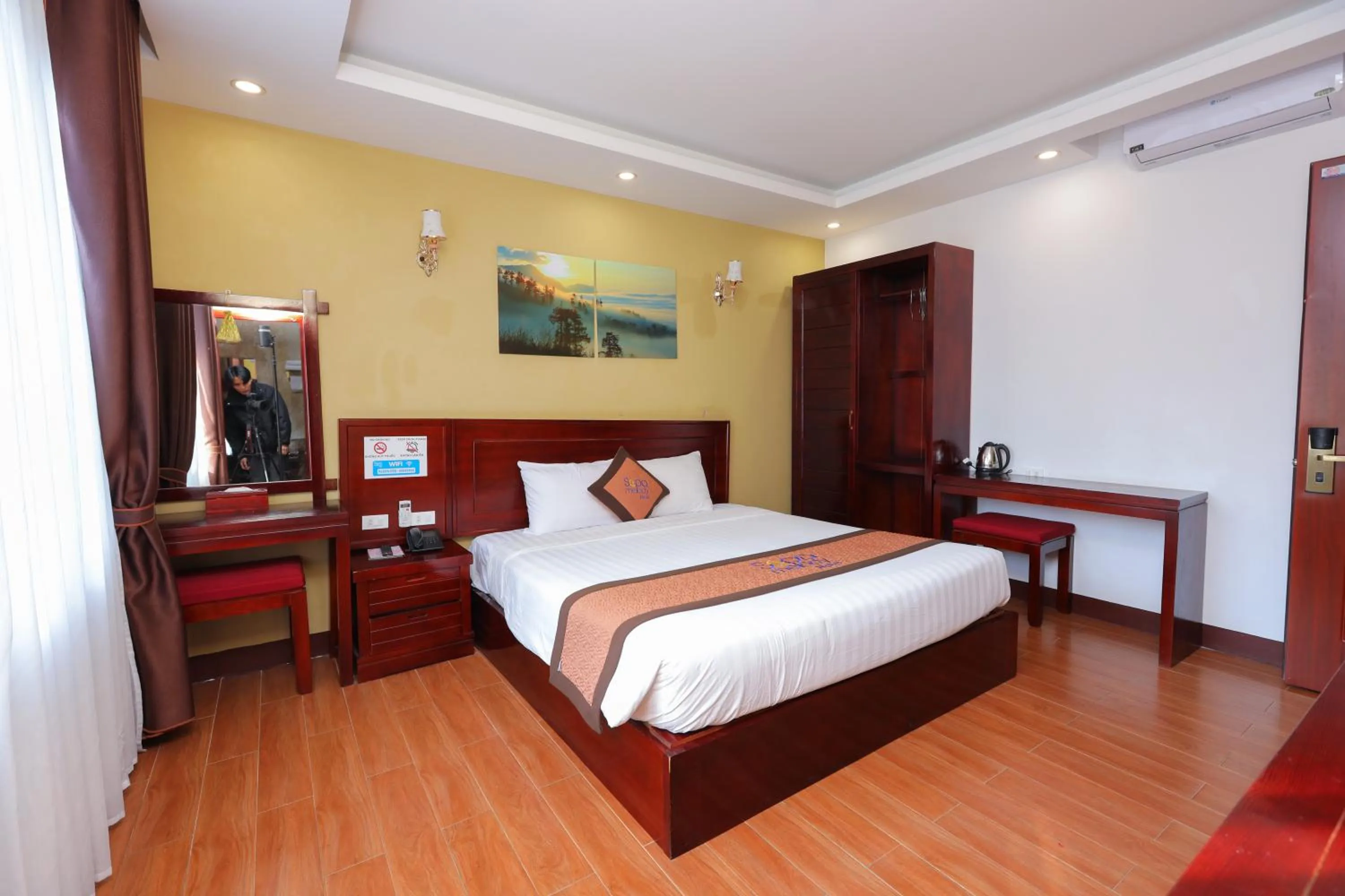 Bed in Sapa Melody Hotel
