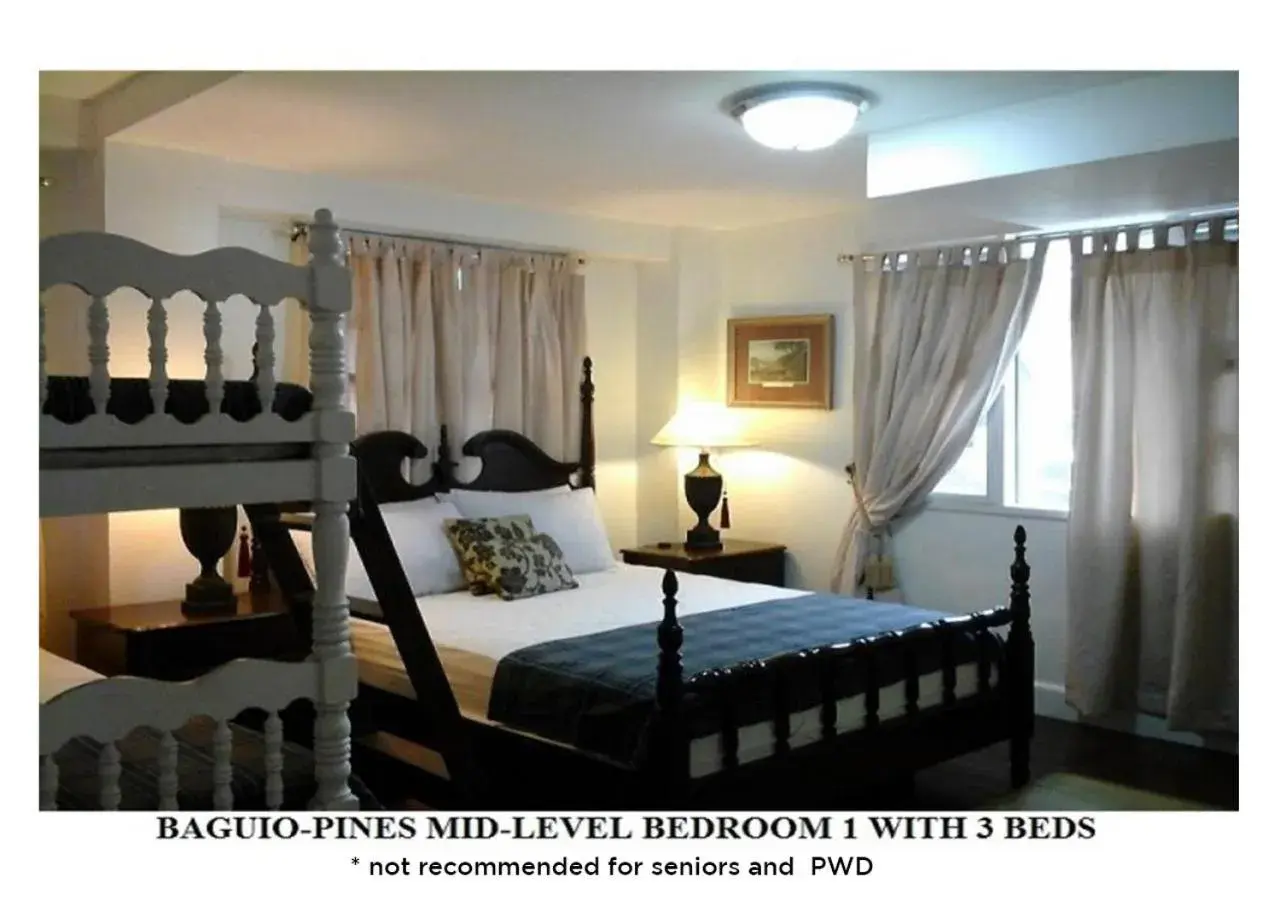 Bed in Agreeable Family Baguio Suites Bed in Agreeable Family Baguio Suites