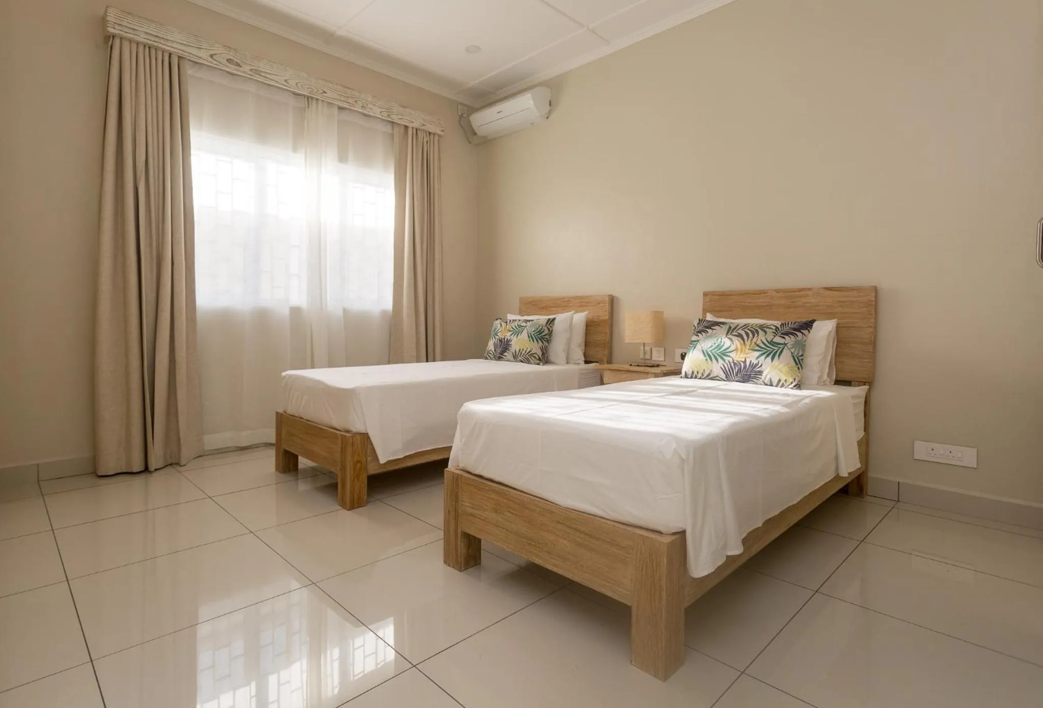 Bed in Beau Vallon Villa Chalets