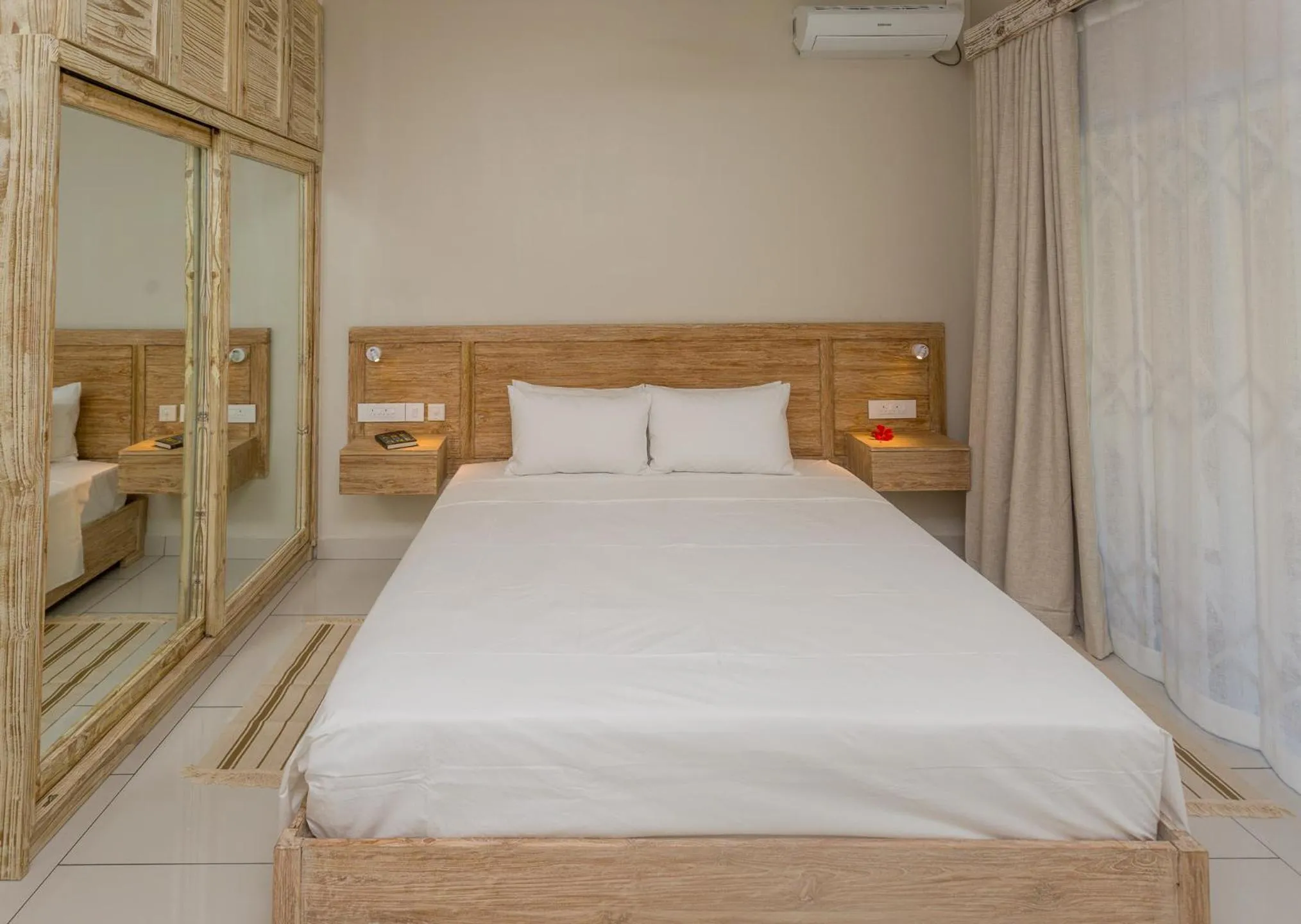 Bed in Beau Vallon Villa Chalets