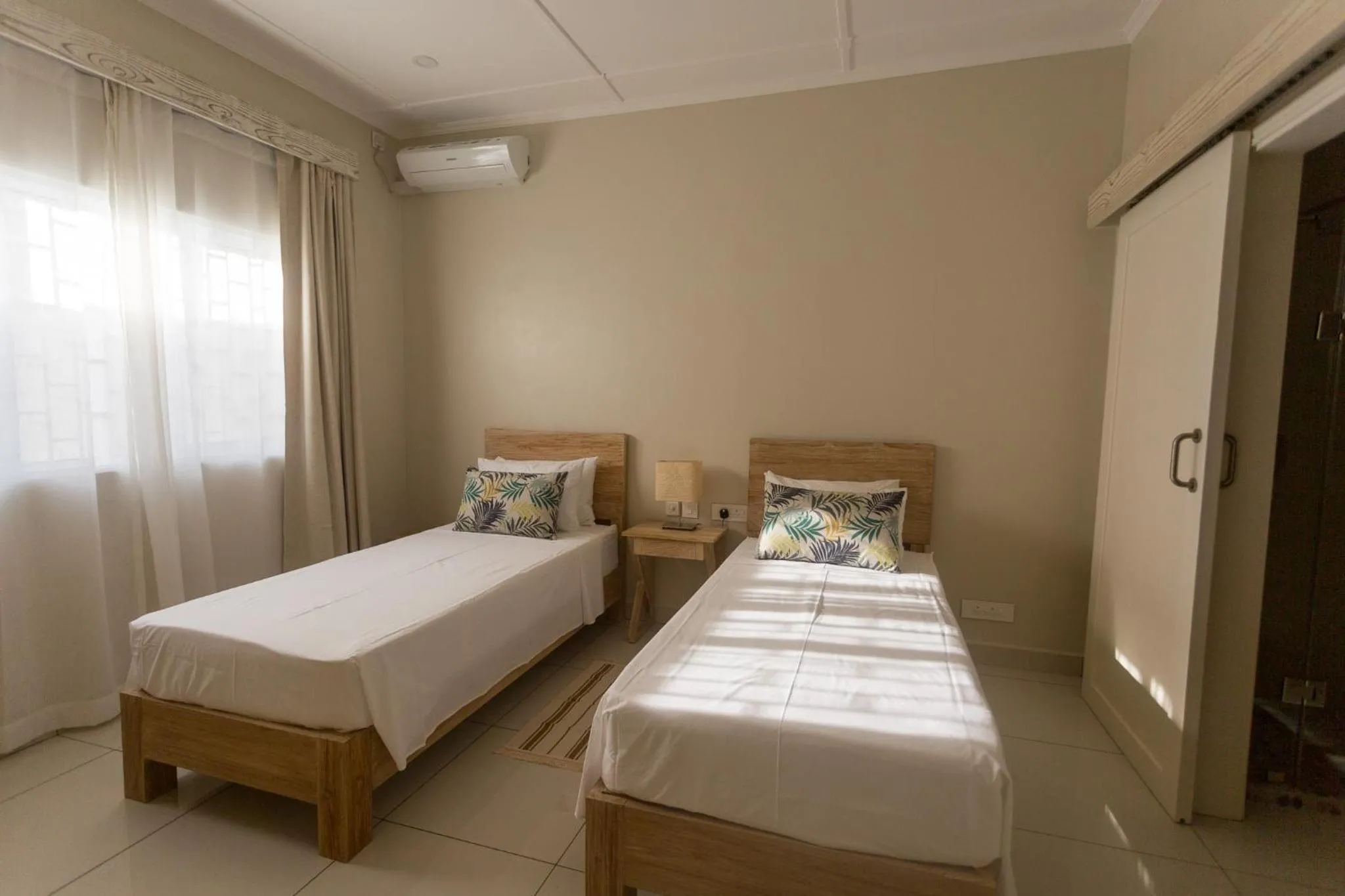 Bed in Beau Vallon Villa Chalets