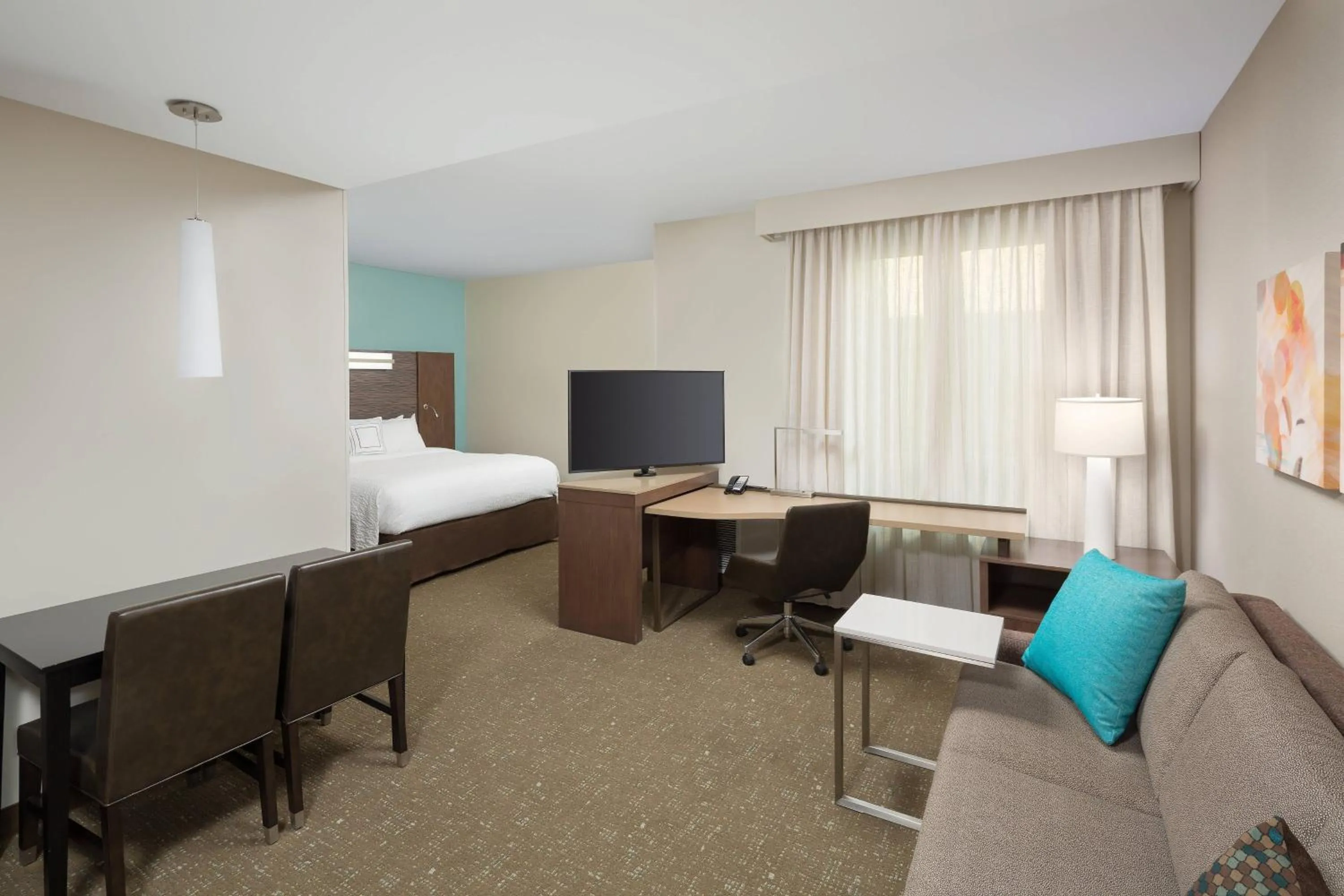 Photo of the whole room, Bed in Residence Inn by Marriott Ontario Rancho Cucamonga