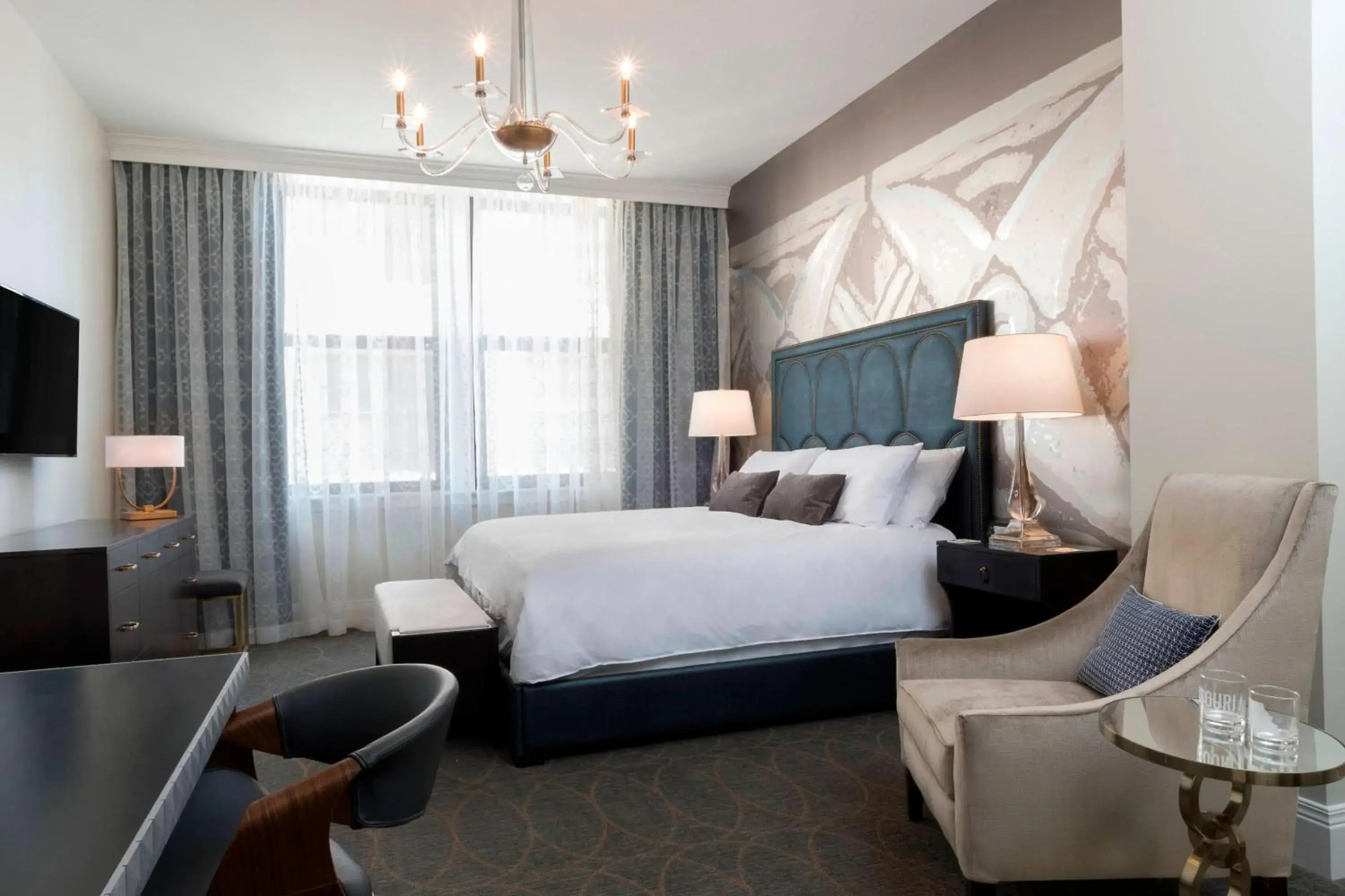 King Room with Roll-In Shower - Mobility Accessible in Hotel Saint Louis, Autograph Collection King Room with Roll-In Shower - Mobility Accessible in Hotel Saint Louis, Autograph Collection