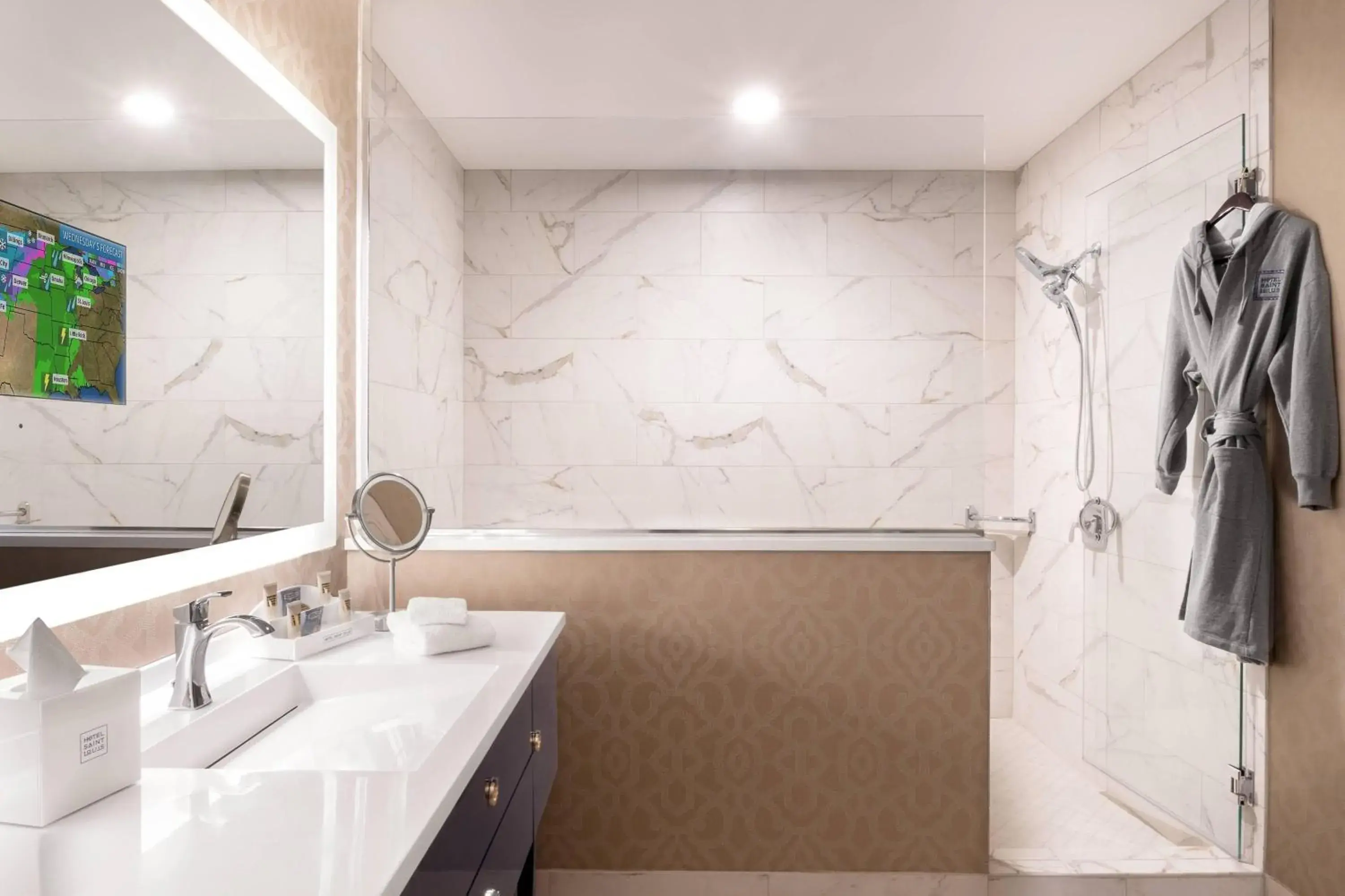 Guest room with King or Queen Beds and a sofa in Hotel Saint Louis, Autograph Collection Guest room with King or Queen Beds and a sofa in Hotel Saint Louis, Autograph Collection